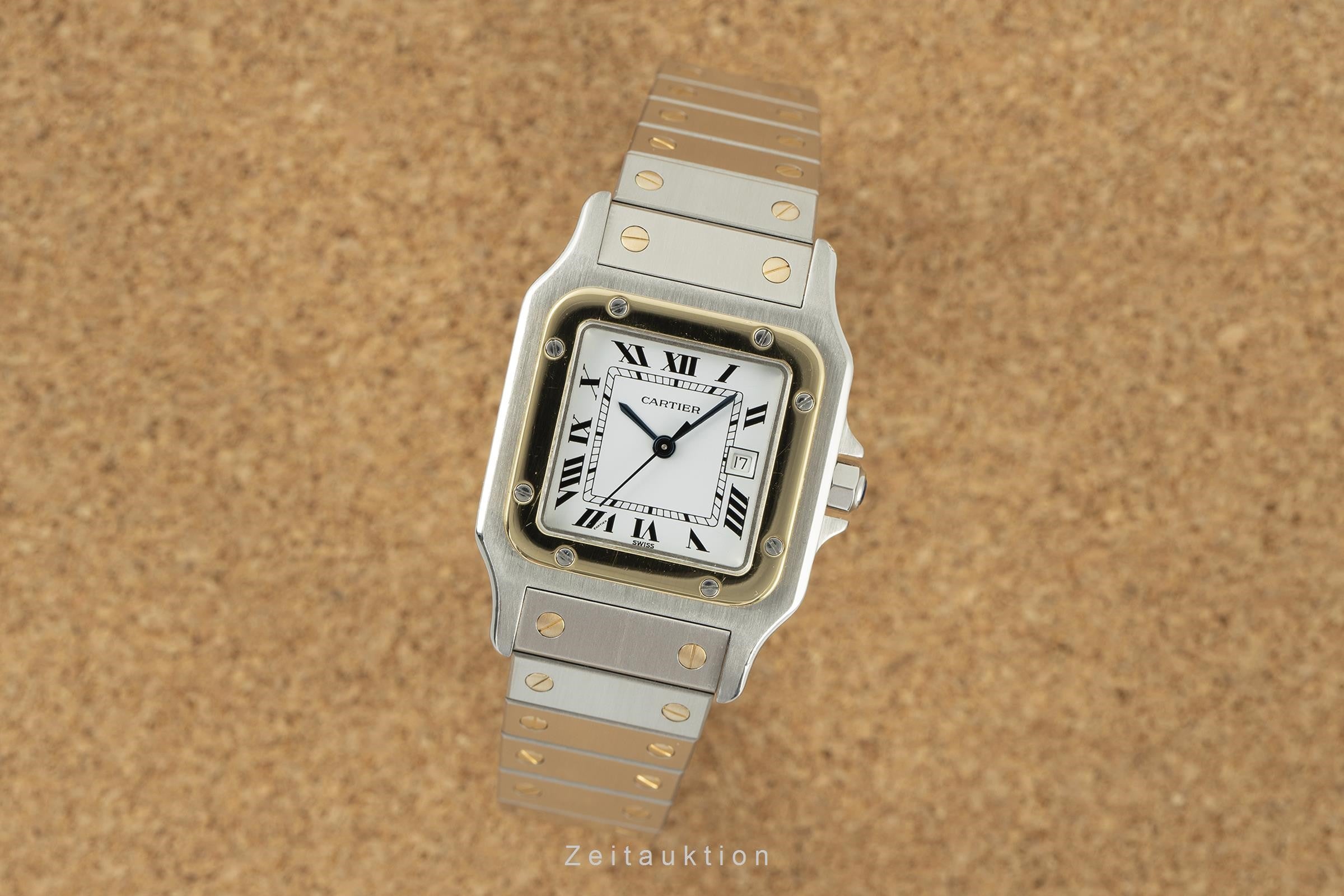 Cartier Santos acciaio / oro automatismo orologio da uomo 2961 LP: 9650EUR  [2109024]