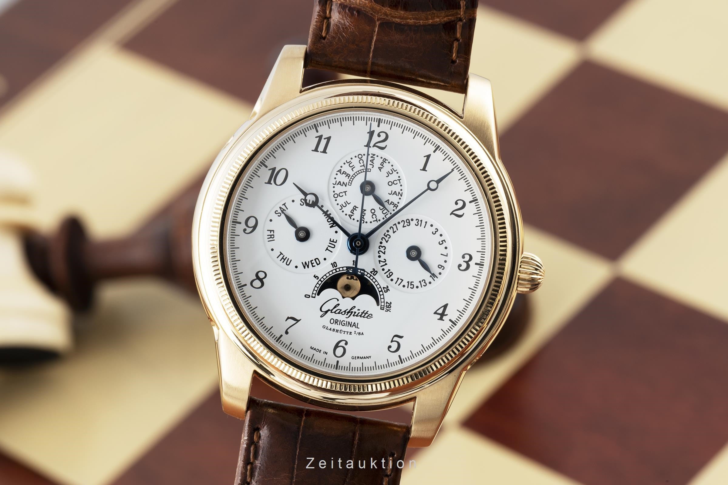 Glashütte 1845 or 18 ct à remontage manuel montre pour hommes 49-01-03-02-04  [2109076]