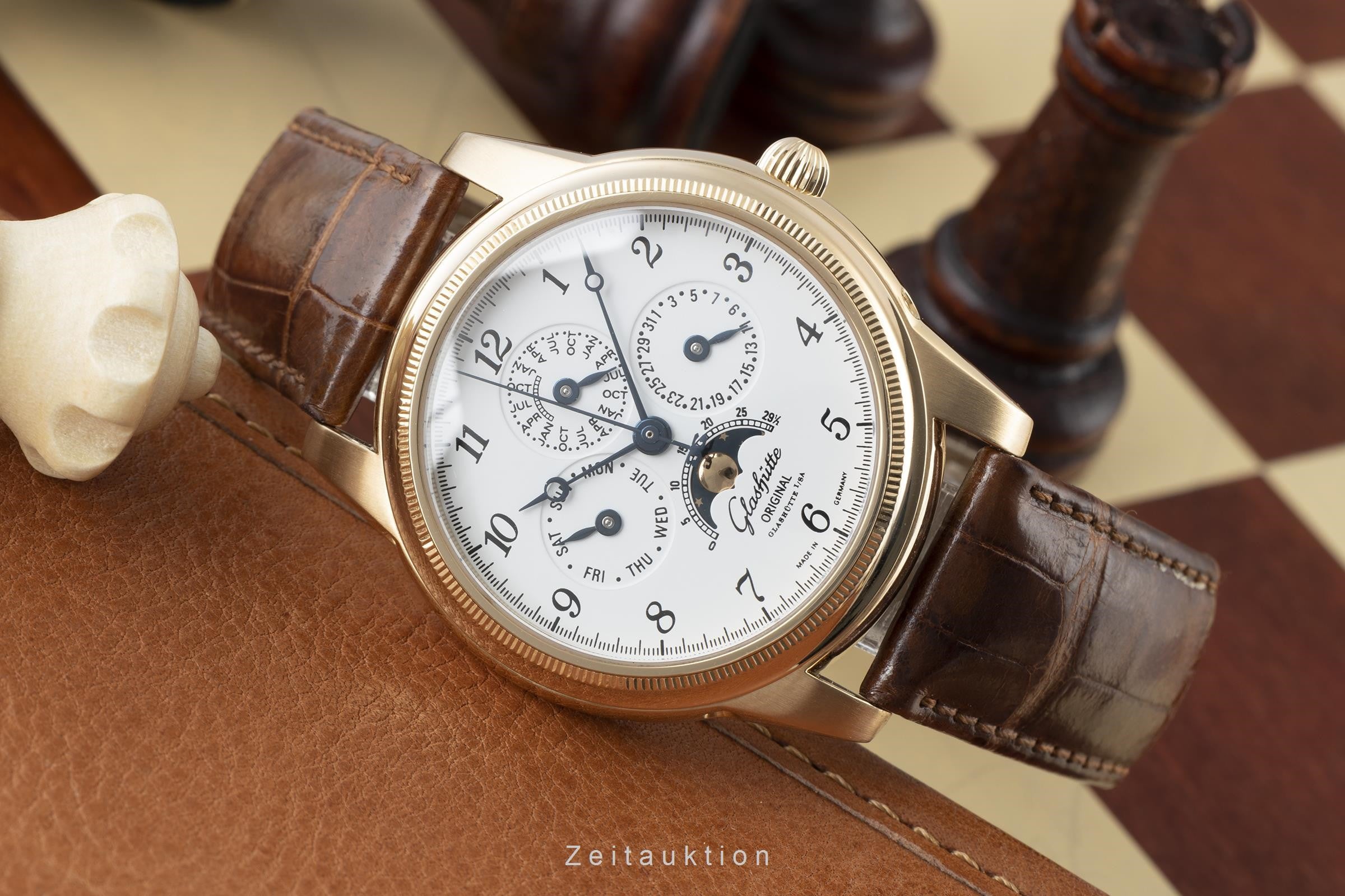 Glashütte 1845 or 18 ct à remontage manuel montre pour hommes 49-01-03-02-04  [2109076]