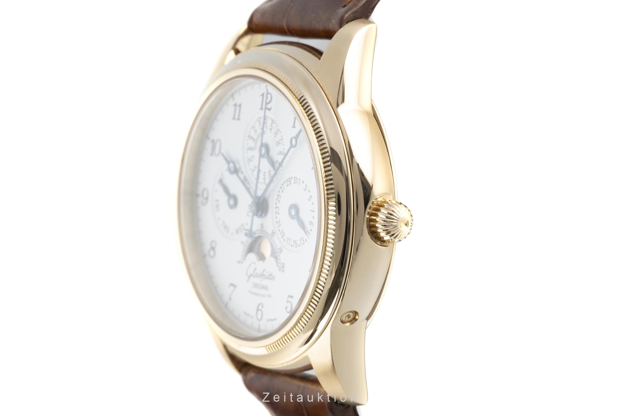 Glashütte 1845 oro de 18 quilates cuerda manual reloj para caballeros 49-01-03-02-04  [2109076]