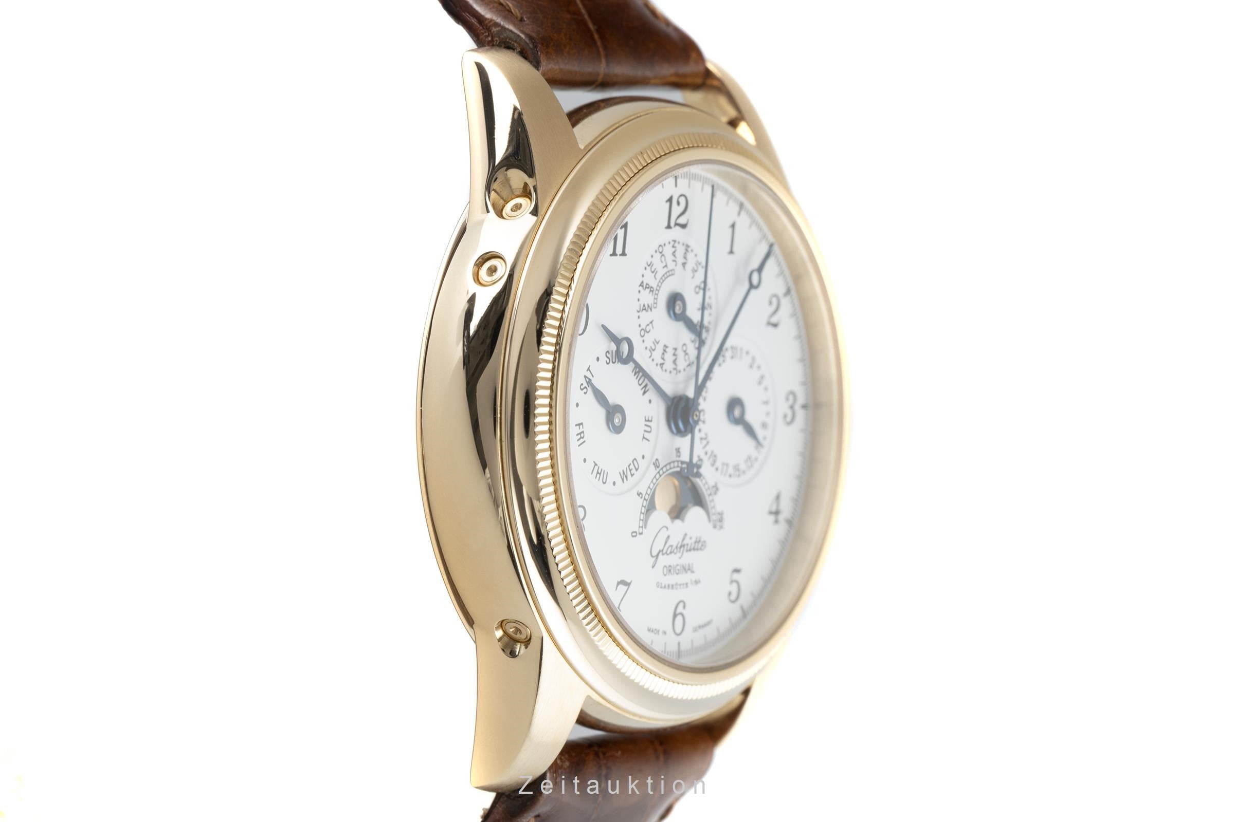 Glashütte 1845 oro de 18 quilates cuerda manual reloj para caballeros 49-01-03-02-04  [2109076]