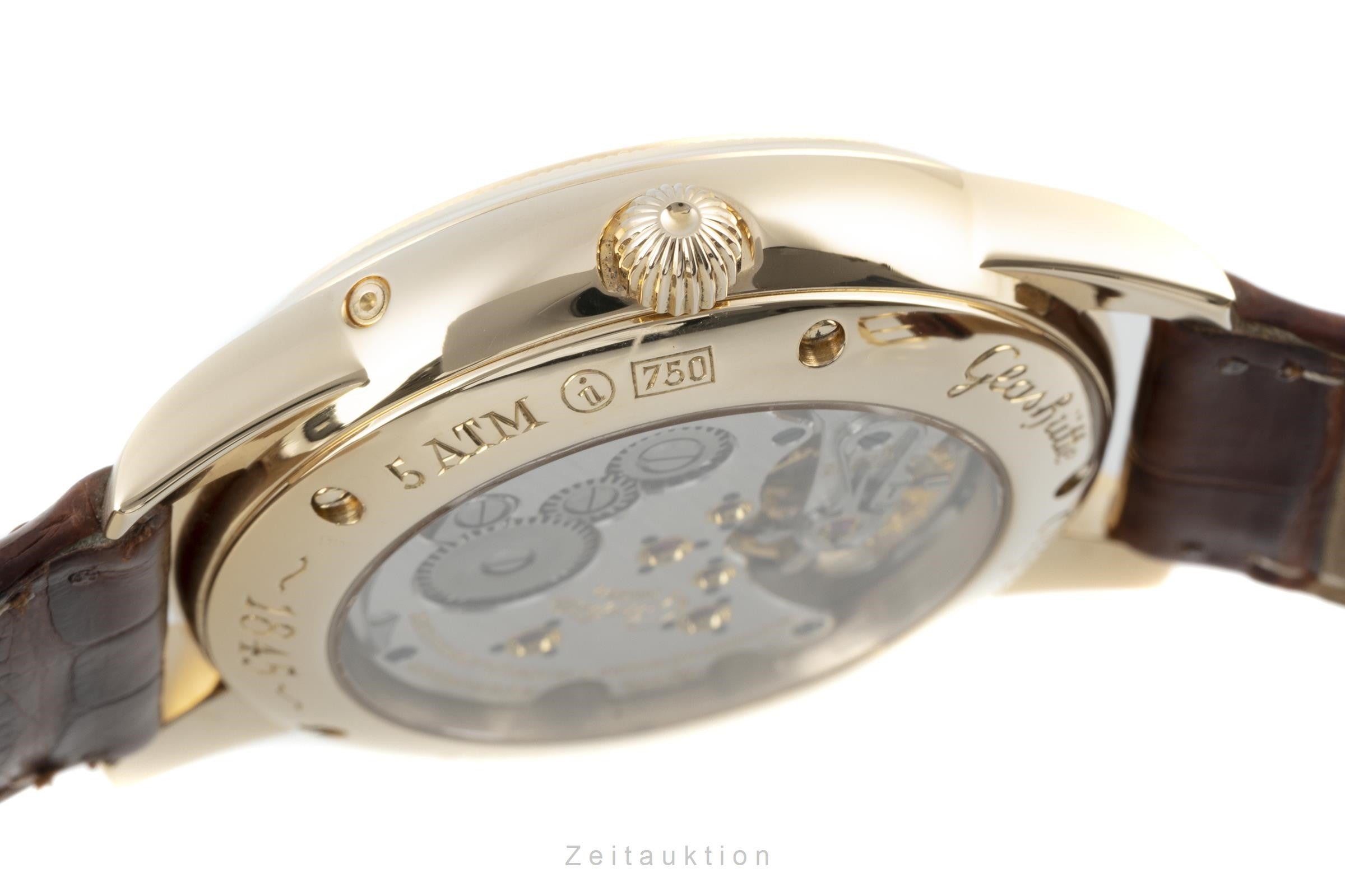 Glashütte 1845 oro de 18 quilates cuerda manual reloj para caballeros 49-01-03-02-04  [2109076]