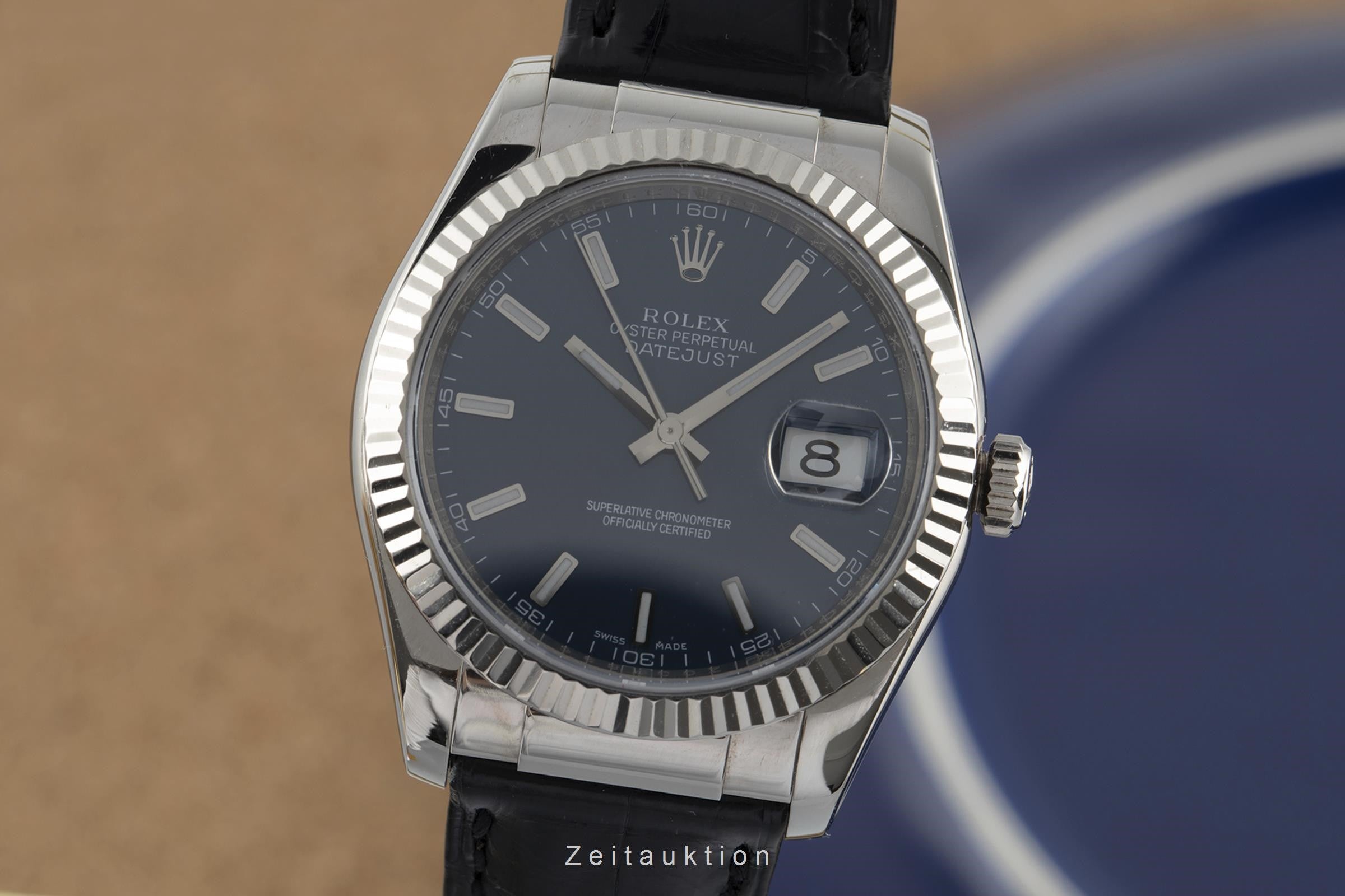 Rolex Datejust 18 ct white gold automatic men's watch 116139  [2109192]