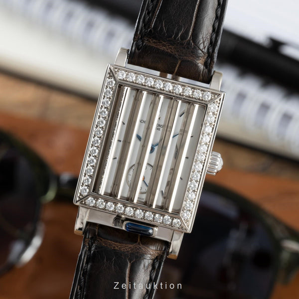 Vacheron & Constantin Jalousie Shutter 18K Weissgold Handaufzug Ref. 91002 B&P [2109329]