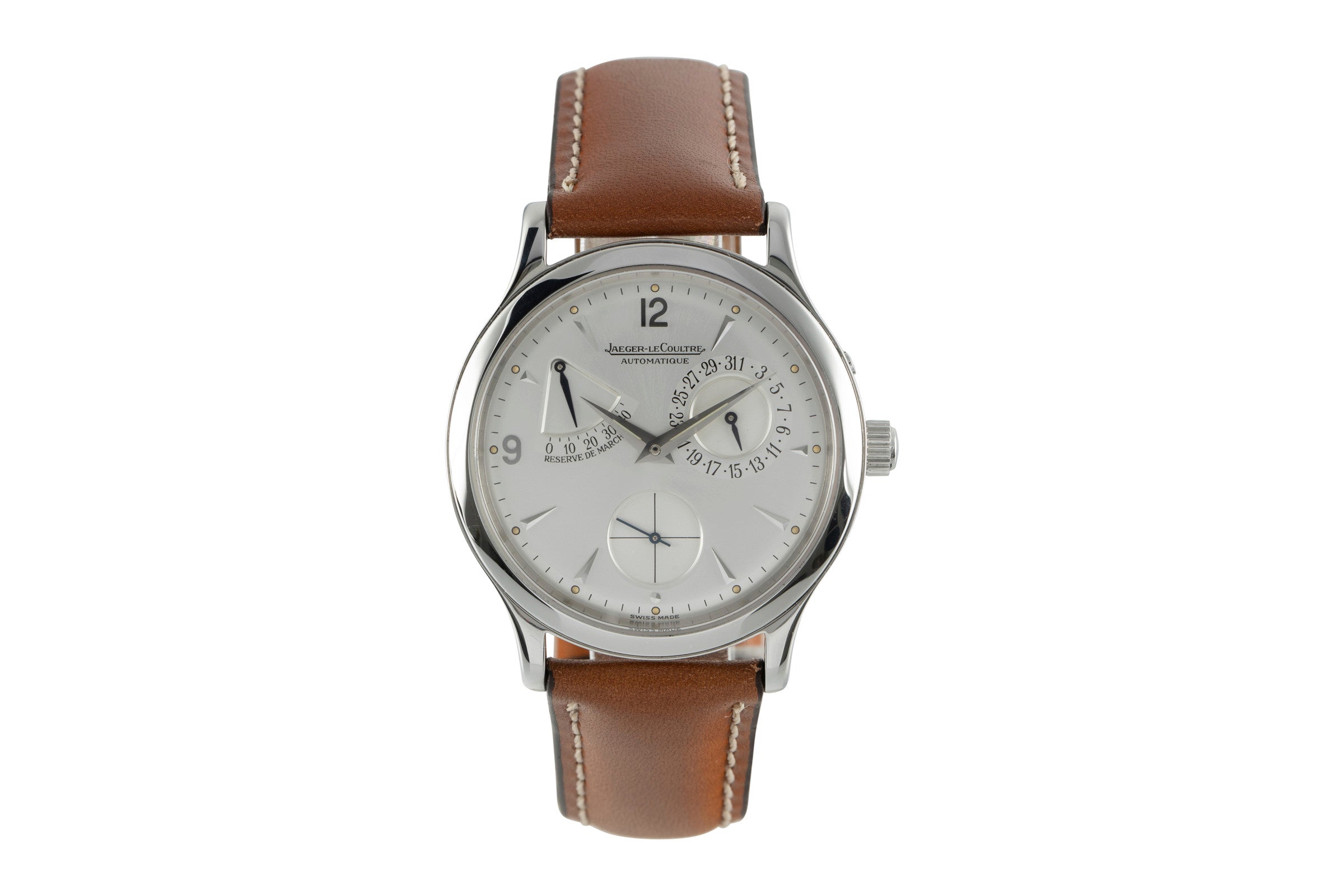 Jaeger LeCoultre Master Control steel automatic men's watch 140.8.93 LP: 8950EUR  [2109409]