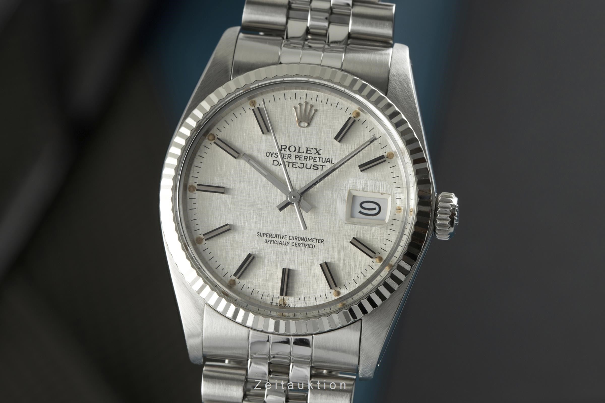 Rolex Datejust steel / white gold automatic men's watch 16014  [2109493]