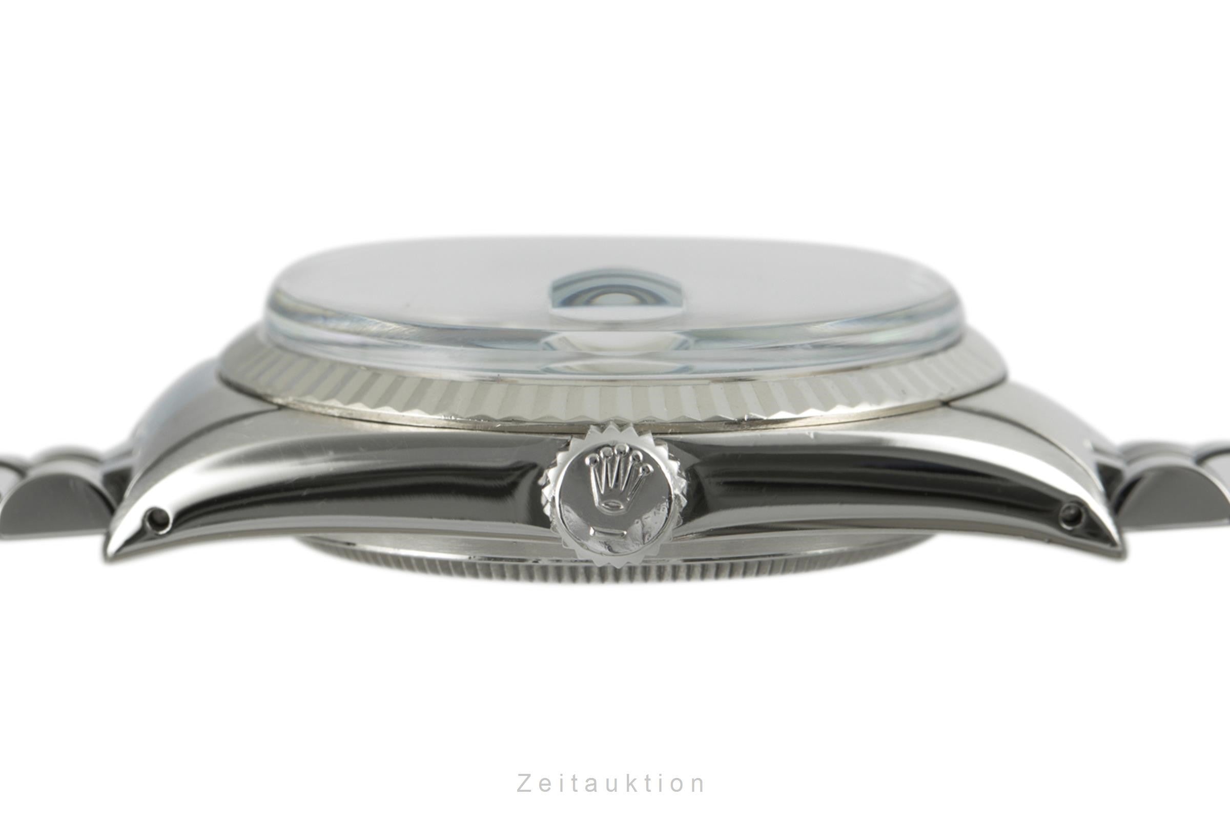 Rolex Datejust 36 "Linen Dial" Stahl Weissgold Herrenuhr Oyster Perpetual 16014 [2109493]