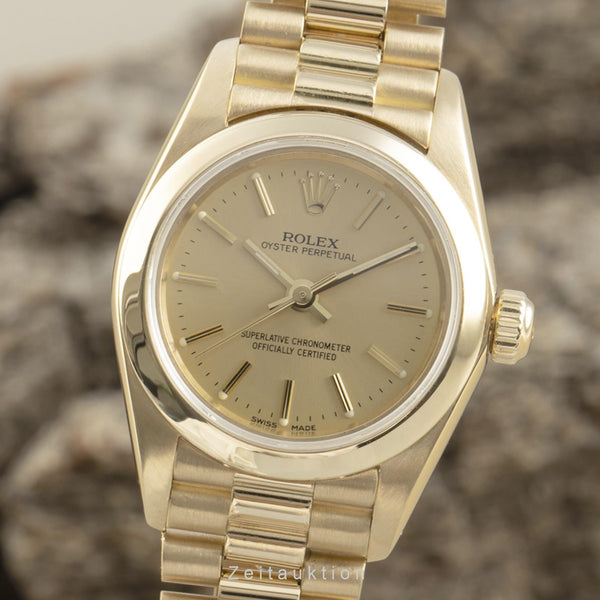 Rolex Oyster Perpetual or 18 ct automatique montre pour femmes 76198  [2109596]