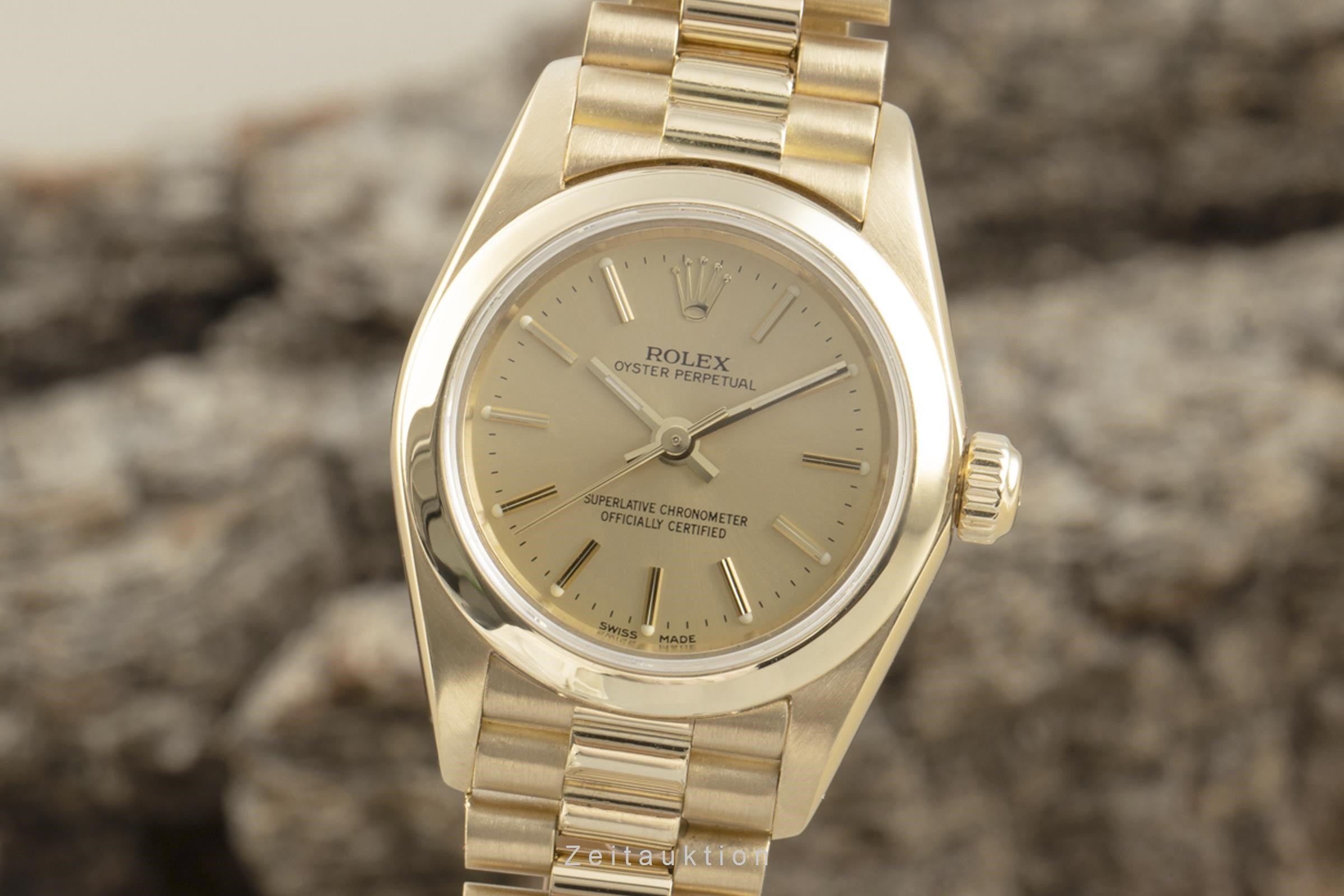Rolex Oyster Perpetual 18 ct gold automatic women's watch 76198  [2109596]