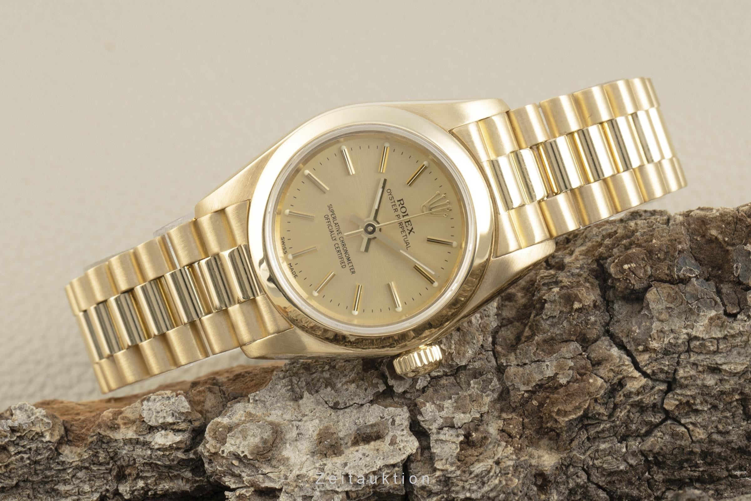 Rolex Oyster Perpetual 18 ct gold automatic women's watch 76198  [2109596]