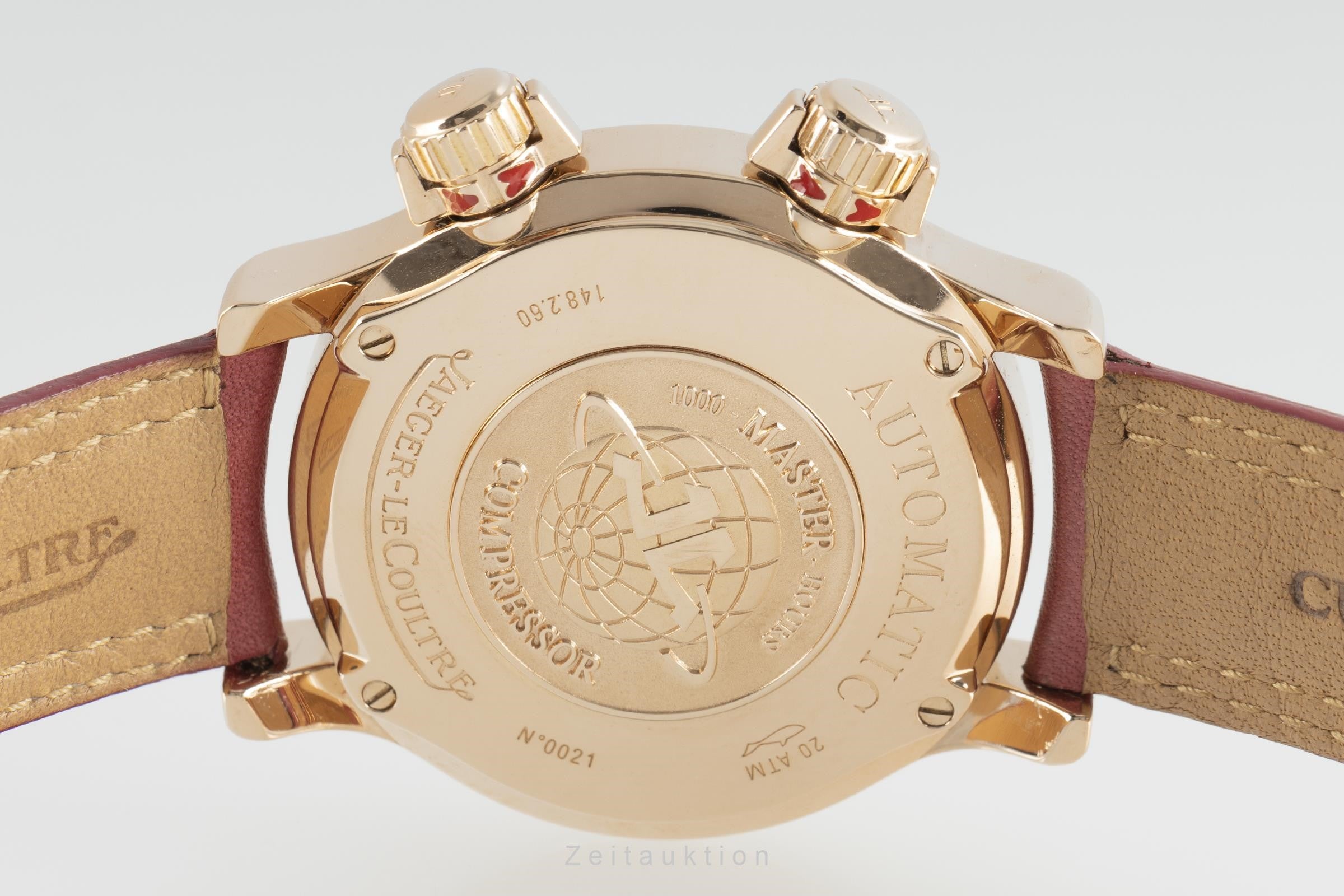 Jaeger LeCoultre Master Compressor 18 ct red gold automatic unisex 148.2.60 LP: 17200EUR  [2109651]