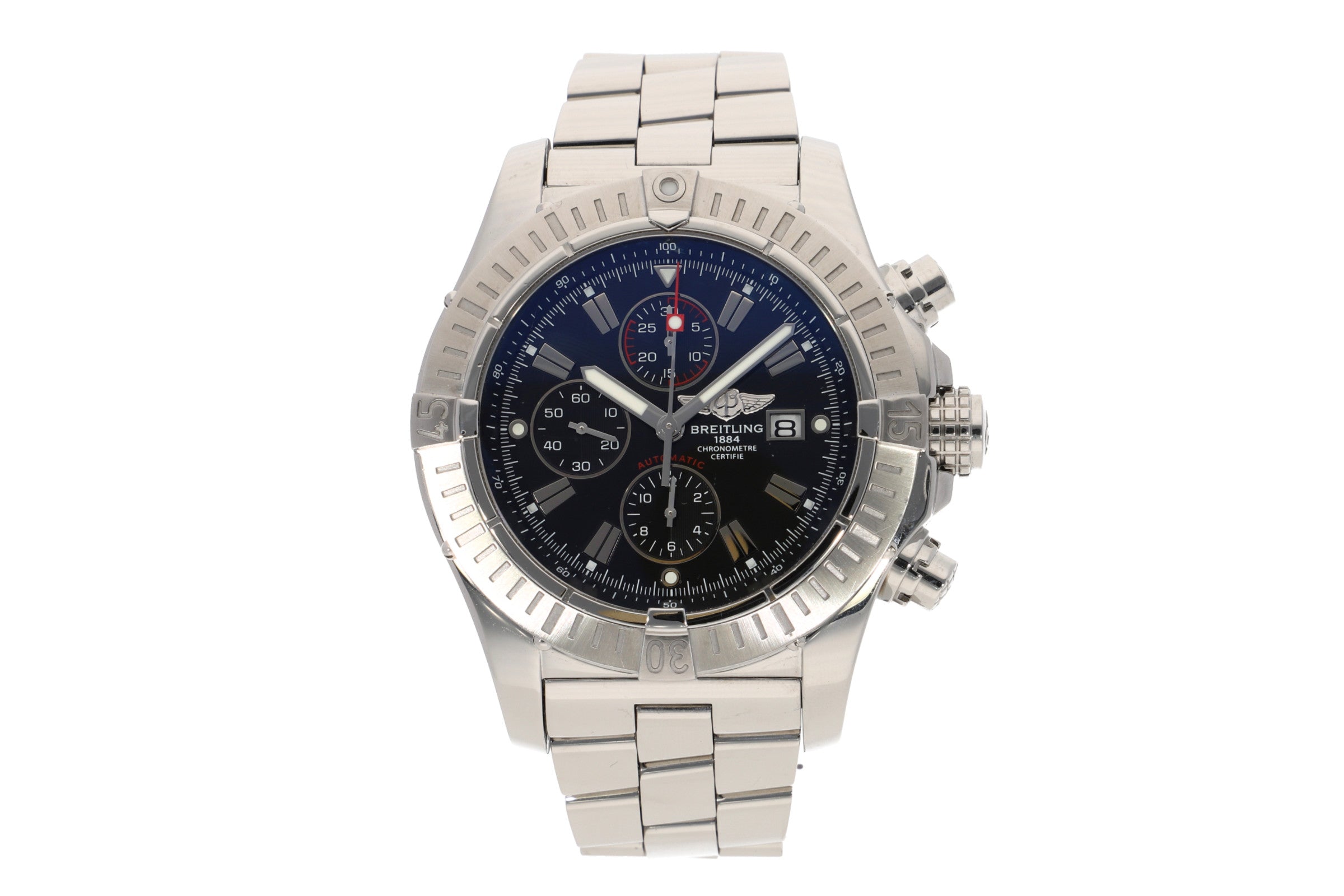 Breitling Super Avenger chronograph steel automatic men's watch A13370 LP: 5700EUR  [2109780]