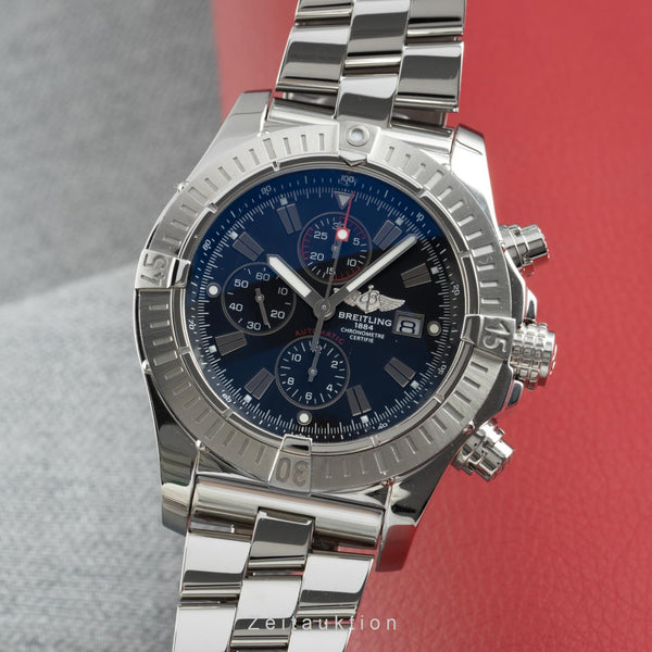 Breitling Super Avenger chronograph steel automatic men's watch A13370 LP: 5700EUR  [2109780]