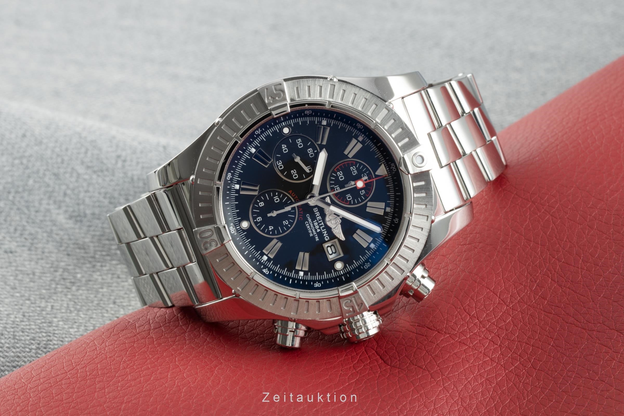 Breitling Super Avenger chronograph steel automatic men's watch A13370 LP: 5700EUR  [2109780]