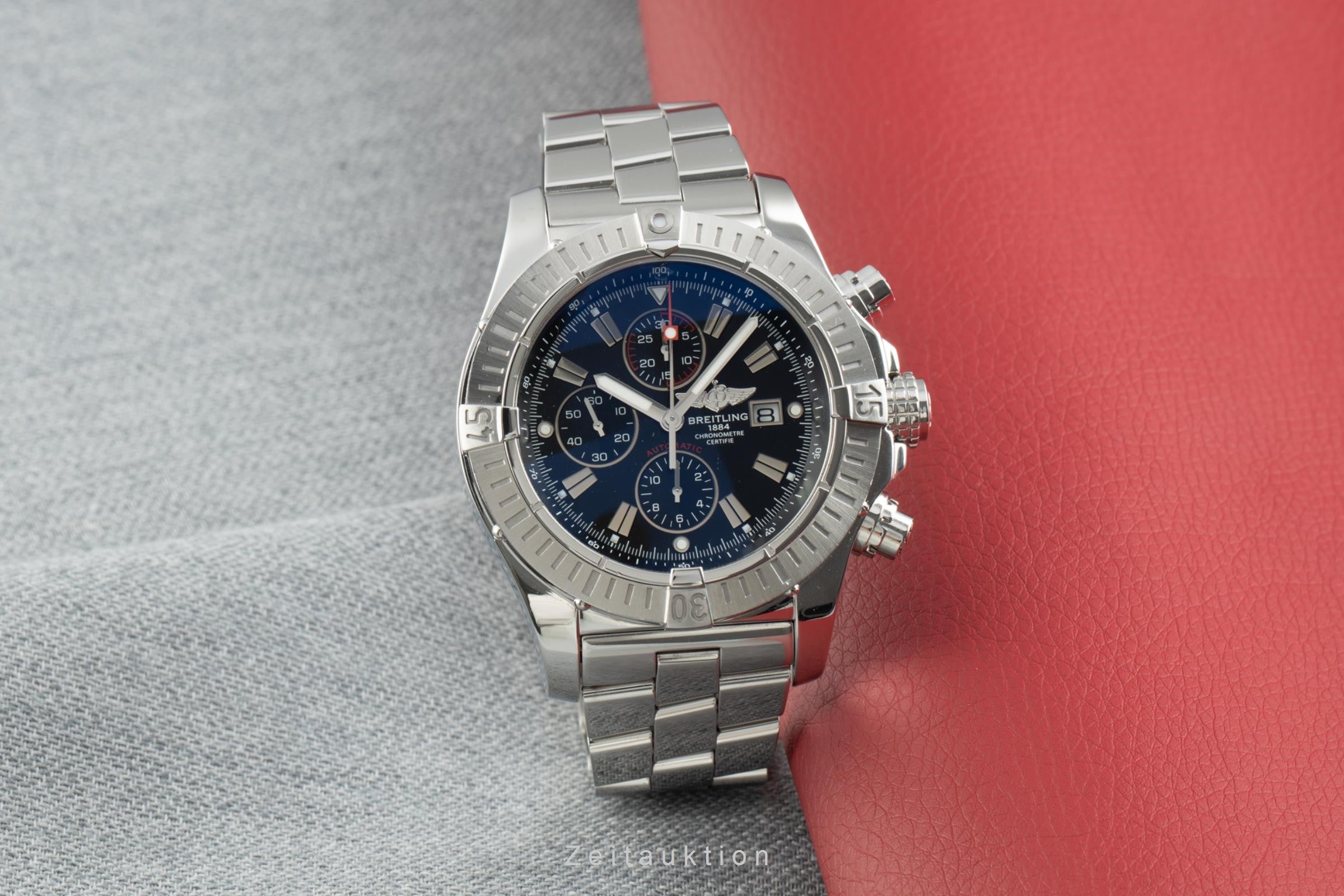 Breitling Super Avenger chronograph steel automatic men's watch A13370 LP: 5700EUR  [2109780]