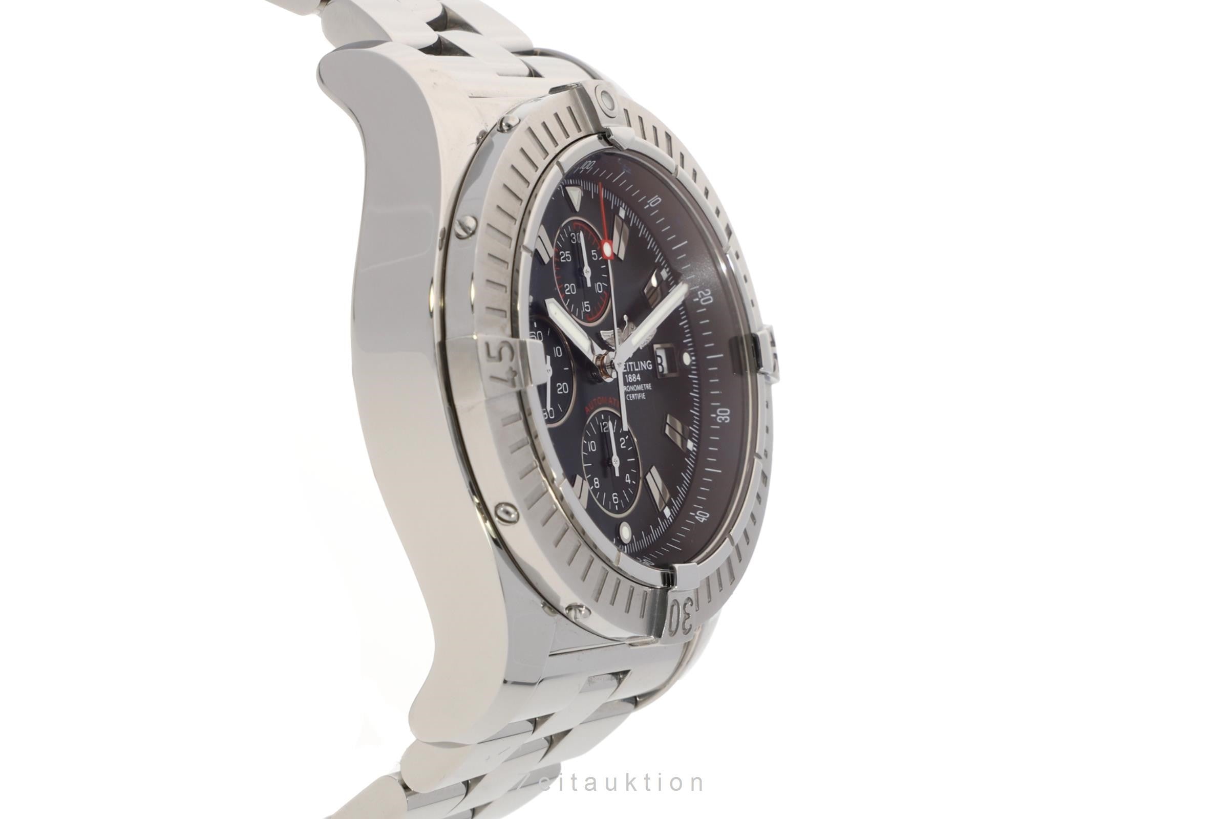 Breitling Super Avenger chronograph steel automatic men's watch A13370 LP: 5700EUR  [2109780]