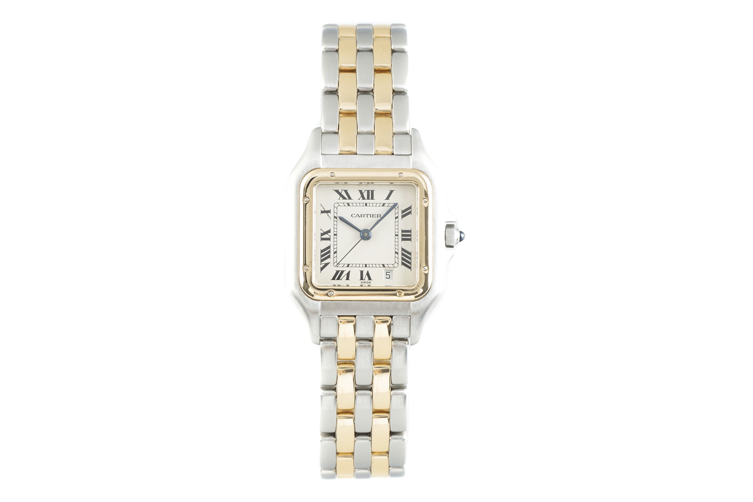 Cartier Panthere acero / oro cuarzo reloj para damas  1100 LP: 8550EUR  [2109849]