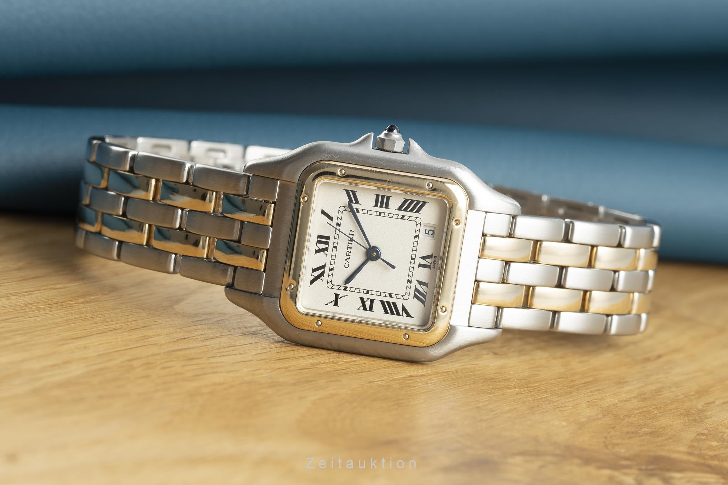 Cartier Panthere acero / oro cuarzo reloj para damas  1100 LP: 8550EUR  [2109849]