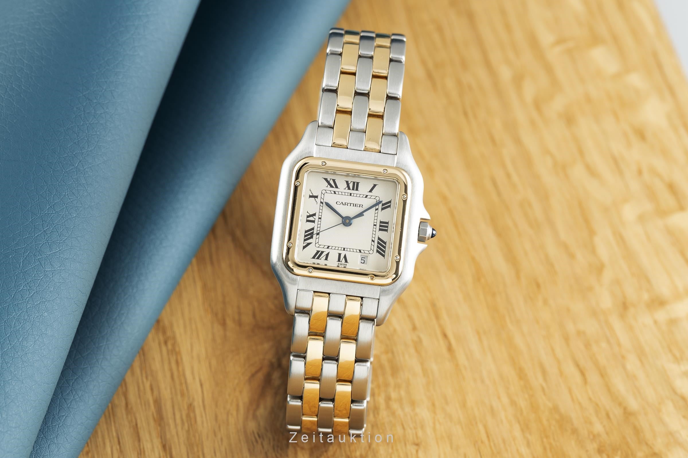 Cartier Panthere acero / oro cuarzo reloj para damas  1100 LP: 8550EUR  [2109849]