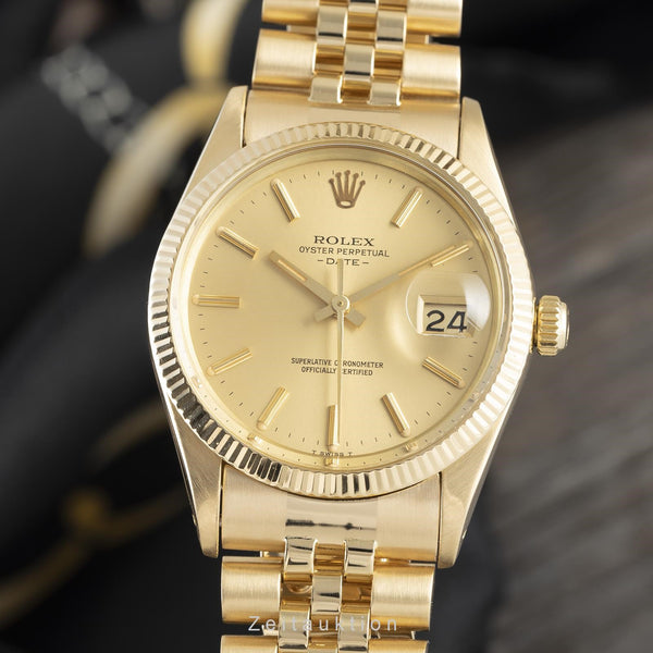 Rolex Date 18 ct gold automatic men's watch 15038  [2109904]