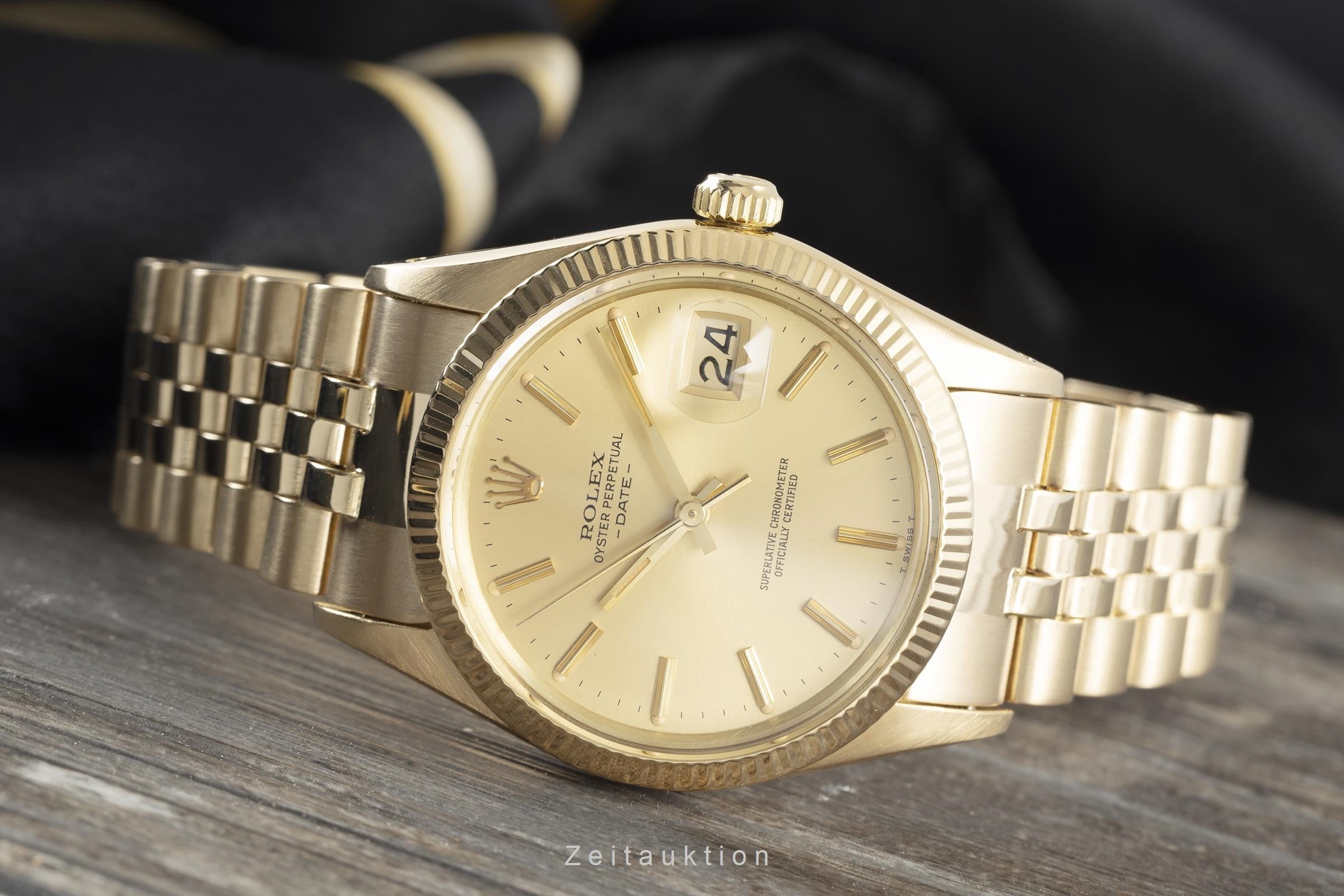 Rolex Date 18 ct gold automatic men's watch 15038  [2109904]