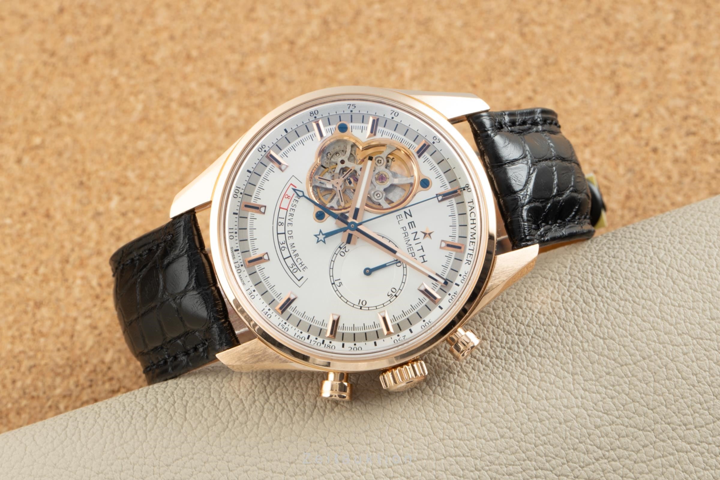 Zenith El Primero Open Chronograph 18K Rosegold 18.2080.4021/01.C494 VP: 18600 € [2109938]