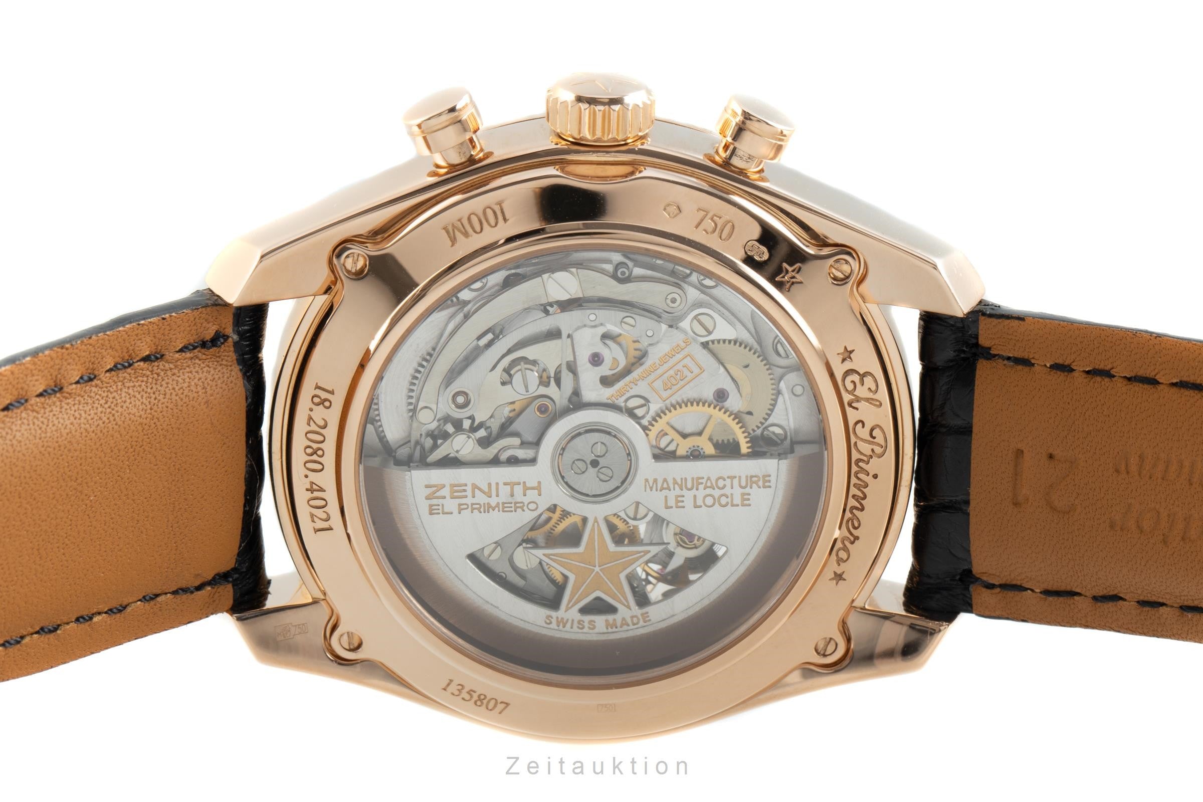 Zenith El Primero Open Chronograph 18K Rosegold 18.2080.4021/01.C494 VP: 18600 € [2109938]