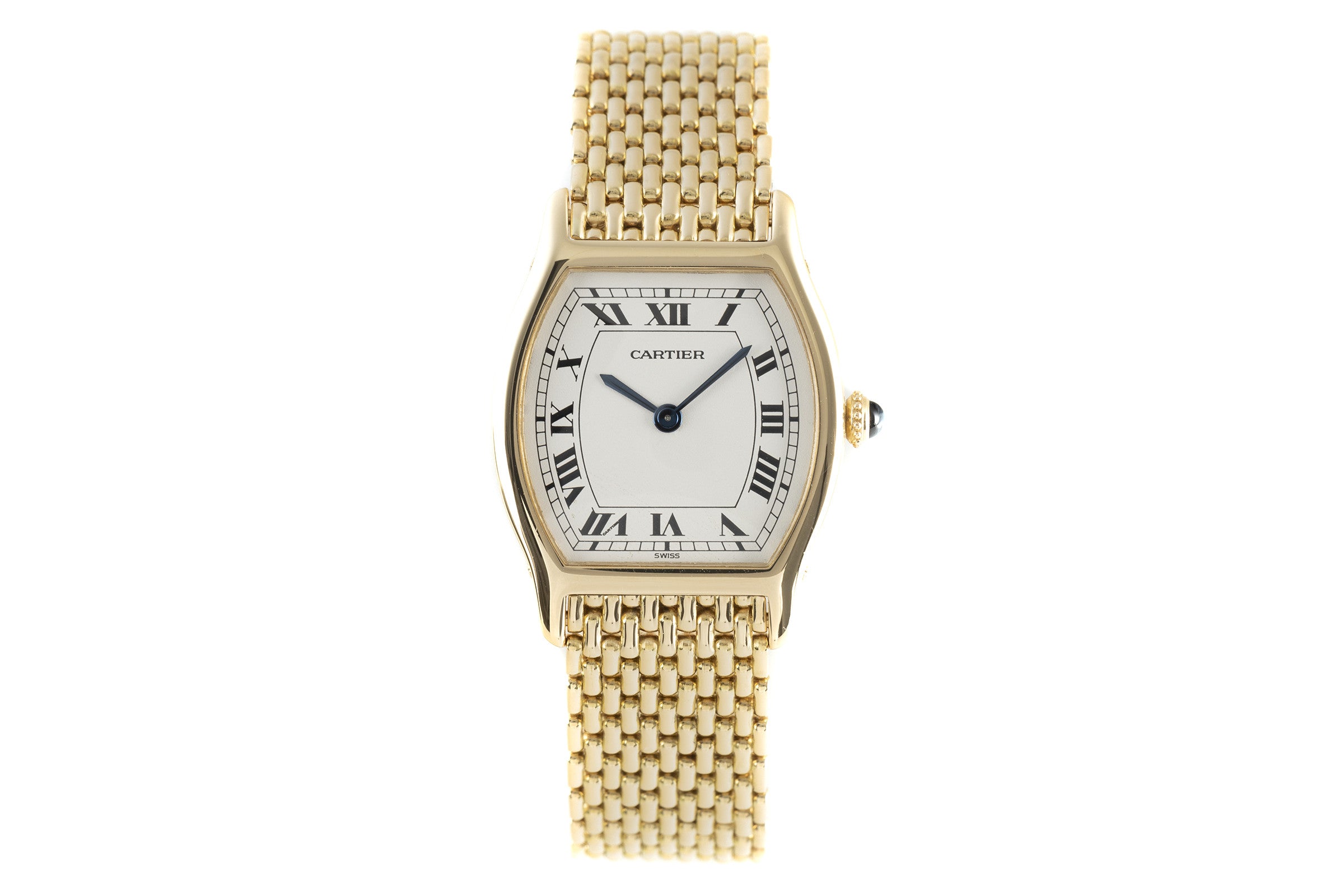 Cartier Tortue Paris Lady 18K (0,750) Gold Handaufzug Damenuhr Ref. 96069 [2109965]