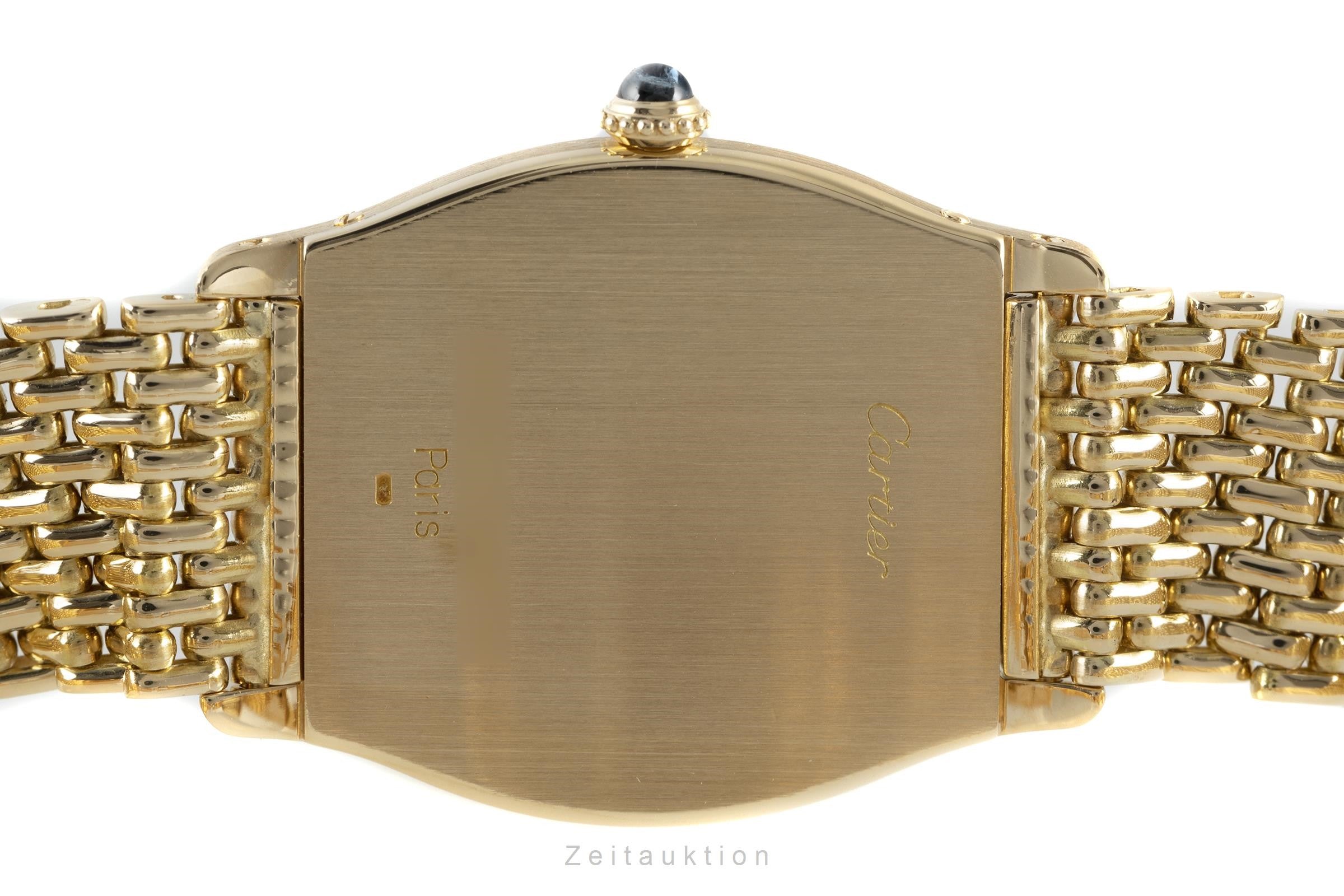 Cartier Tortue Paris Lady 18K (0,750) Gold Handaufzug Damenuhr Ref. 96069 [2109965]