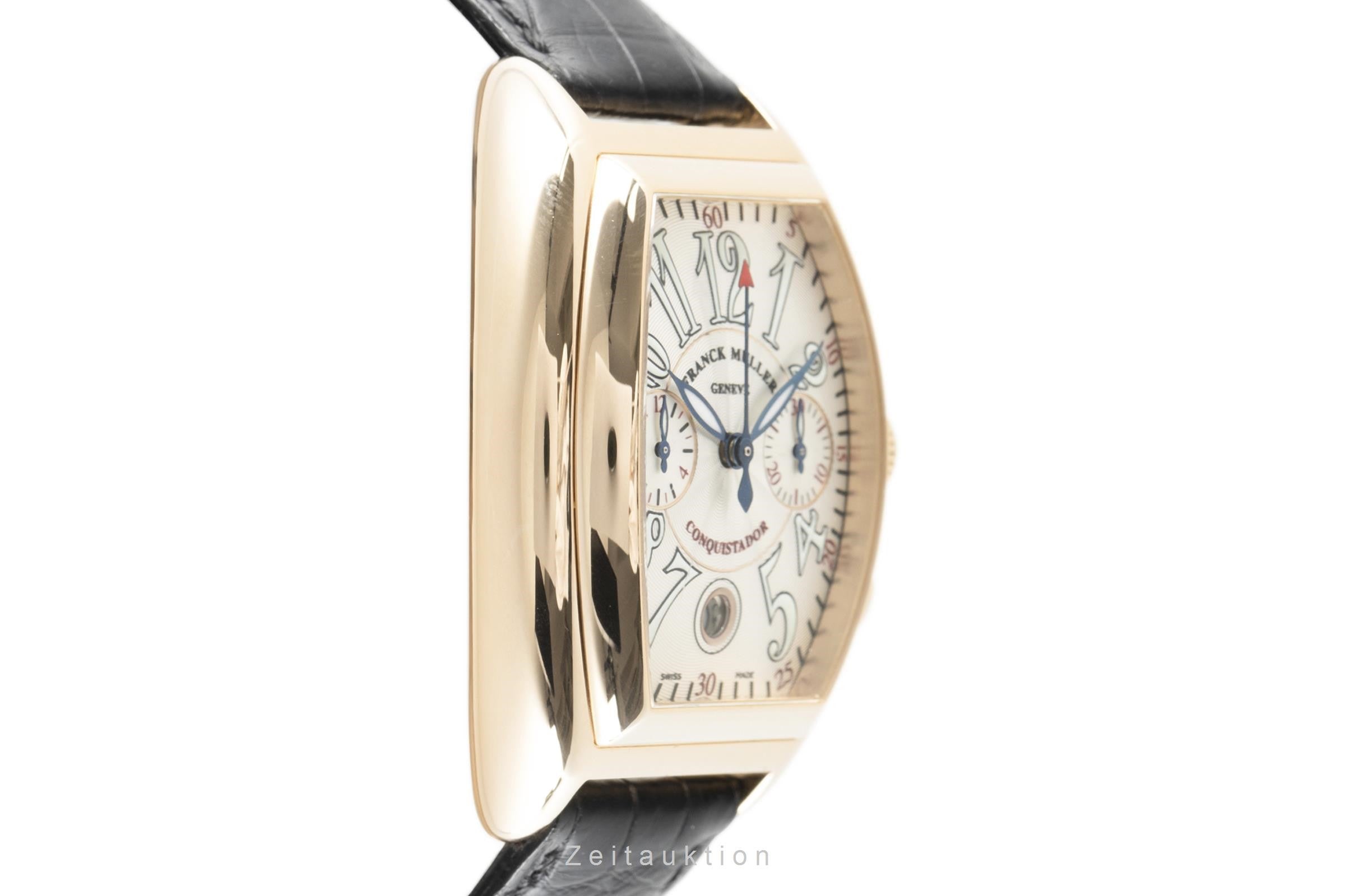 Franck Muller Conquistador chronograph 18 ct gold automatic Kal