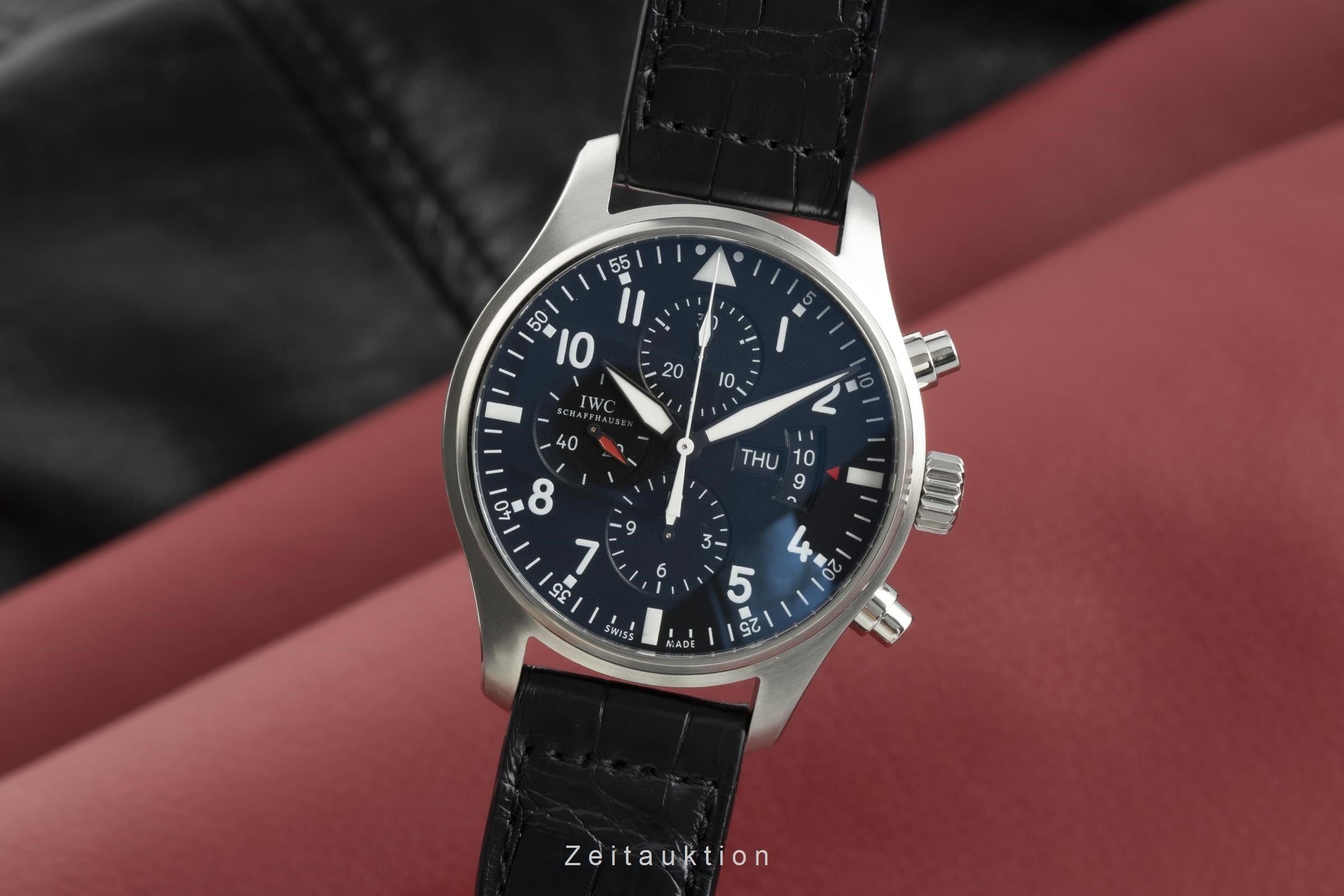 IWC Pilot cronografo acciaio automatismo orologio da uomo 3777 LP: 5900EUR  [2109979]