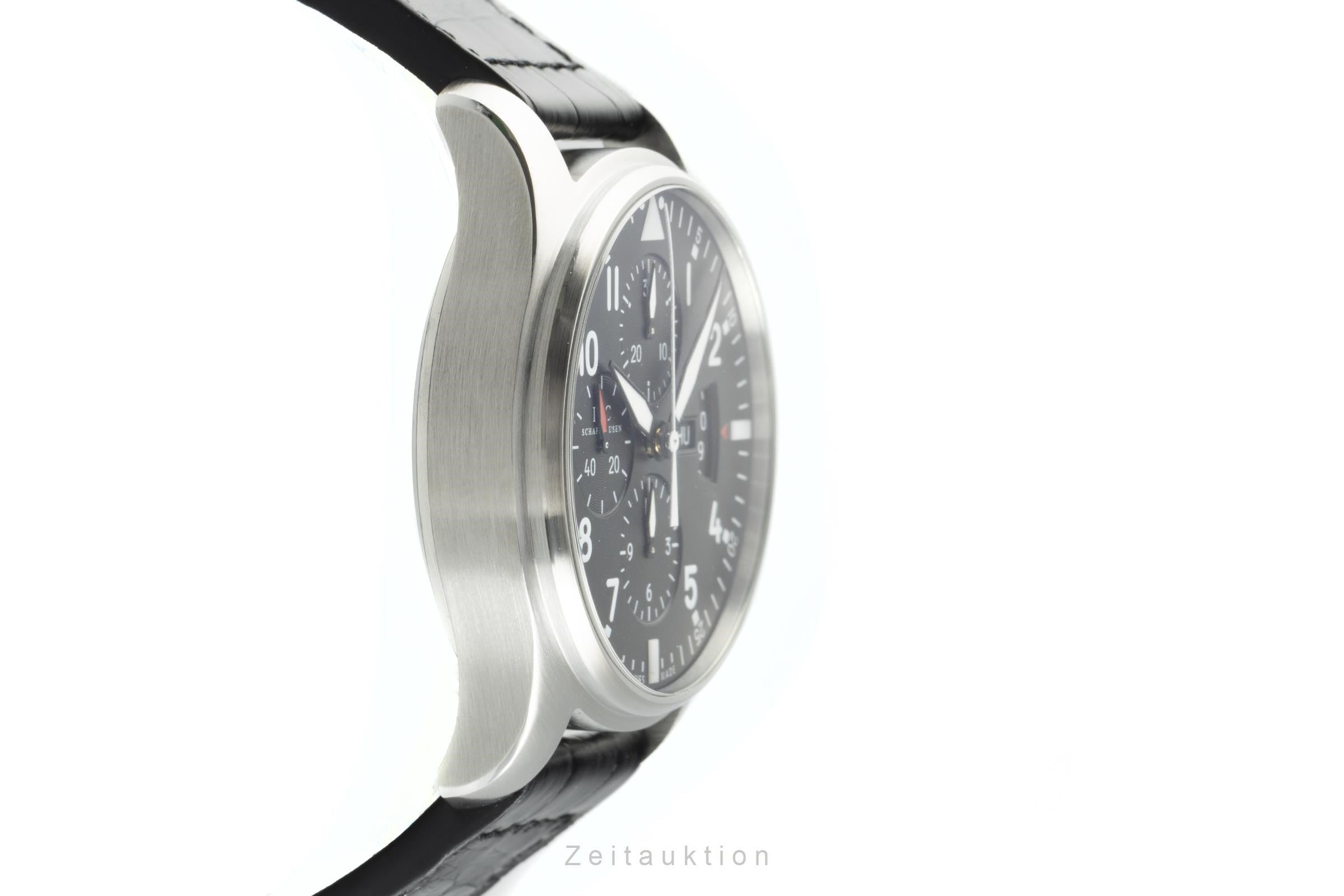 IWC Pilot chronograph steel automatic men's watch 3777 LP: 5900EUR  [2109979]