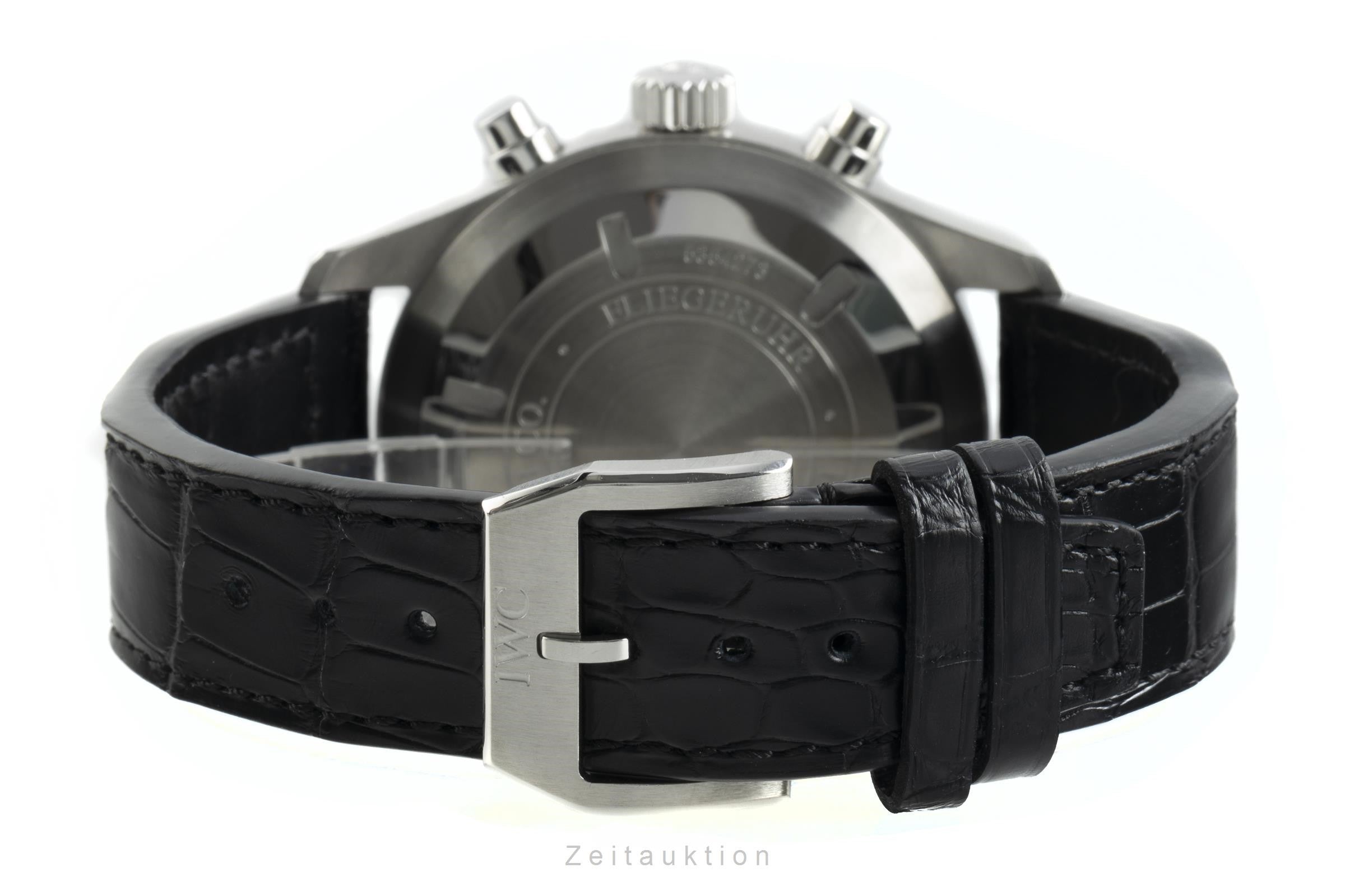 IWC Pilot chronograph steel automatic men's watch 3777 LP: 5900EUR  [2109979]