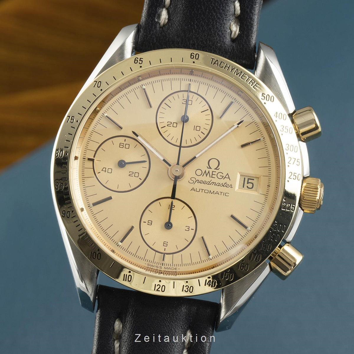 Omega Speedmaster chronograph steel gold automatic 1155 Ref