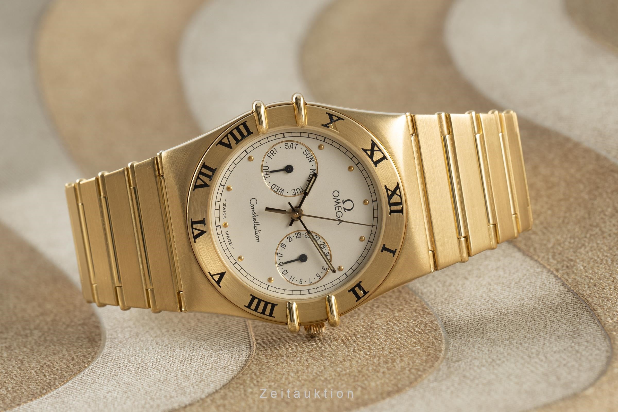 Omega Constellation oro 18 ct quarzo orologio da uomo 1102.30.00, 396.1069  [2110140]