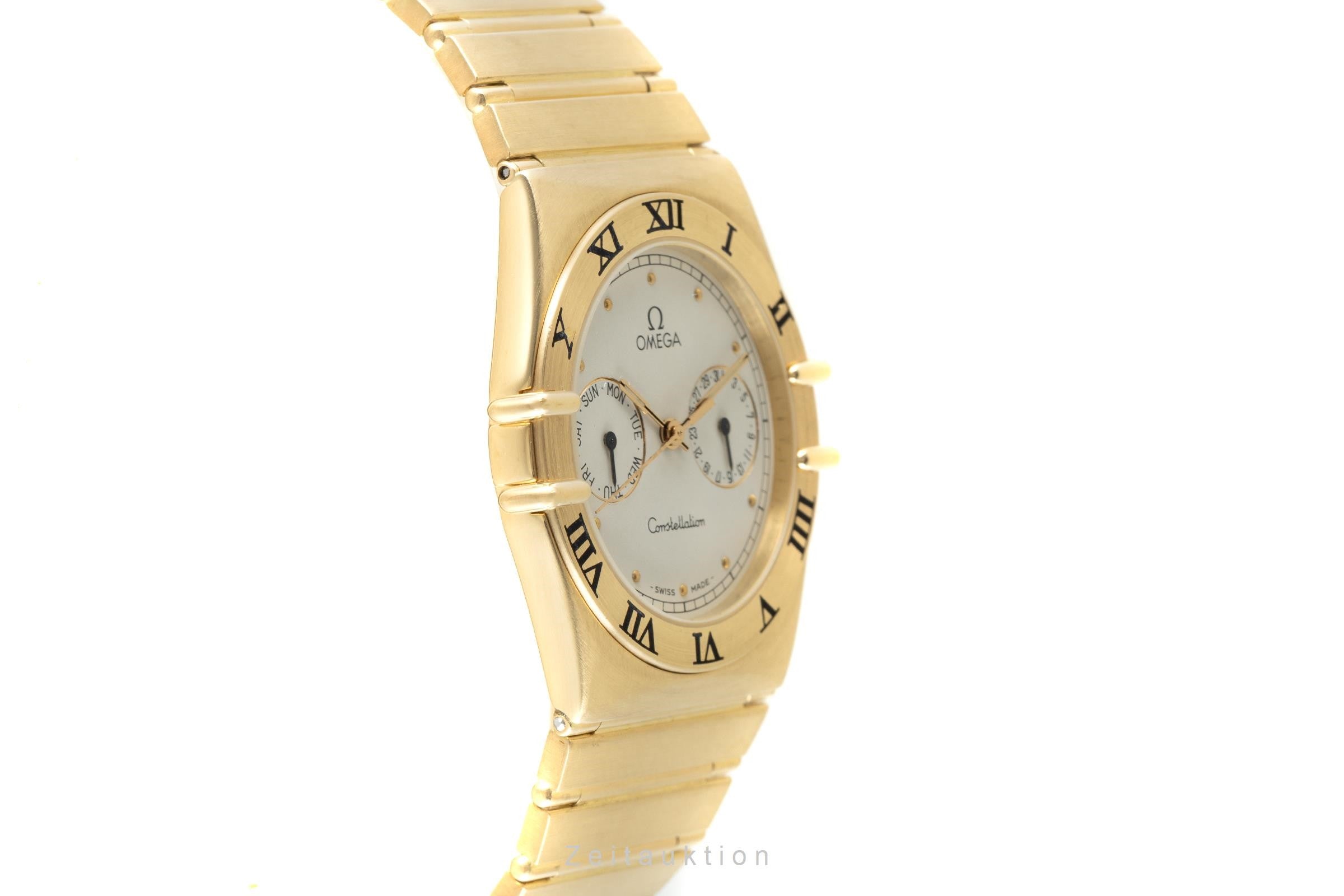 Omega Constellation oro 18 ct quarzo orologio da uomo 1102.30.00, 396.1069  [2110140]