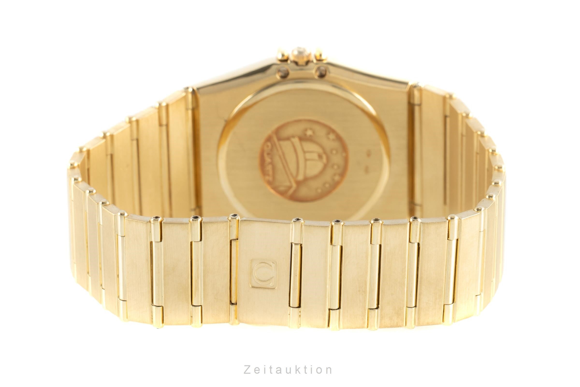 Omega Constellation oro 18 ct quarzo orologio da uomo 1102.30.00, 396.1069  [2110140]