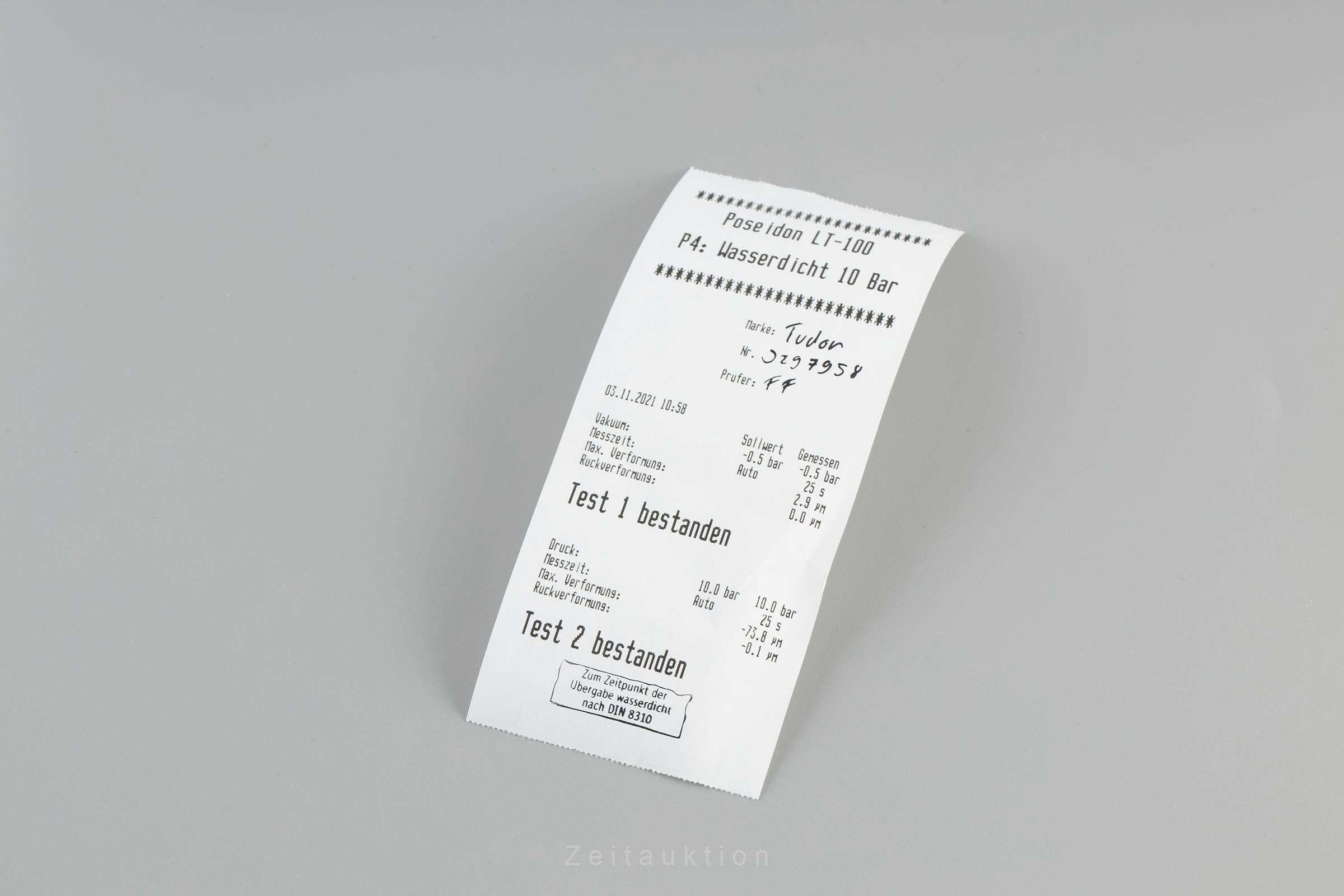 Tudor Hydronaut II Automatik Edelstahl Herrenuhr Datum Ref. 20060B Papiere [2110176]