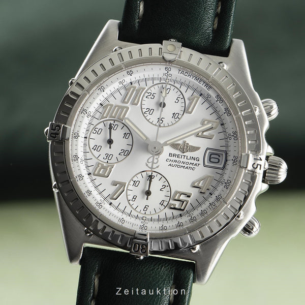 Stainless Steel Breitling A13350 Breitling Chronomat Blackbird