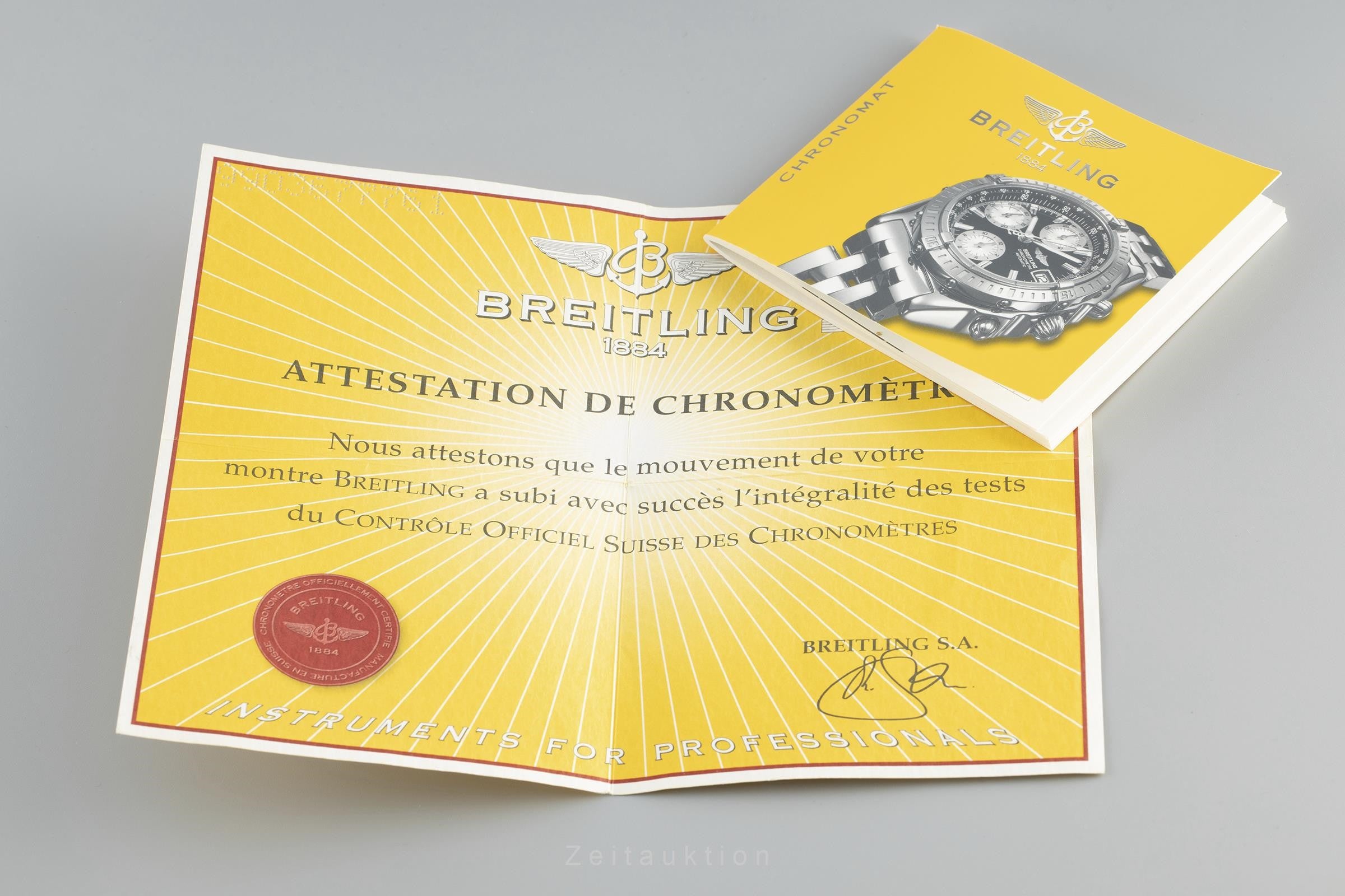 Breitling Chronomat chronograph steel automatic men's watch A13350 LP: 7900EUR  [2110182]