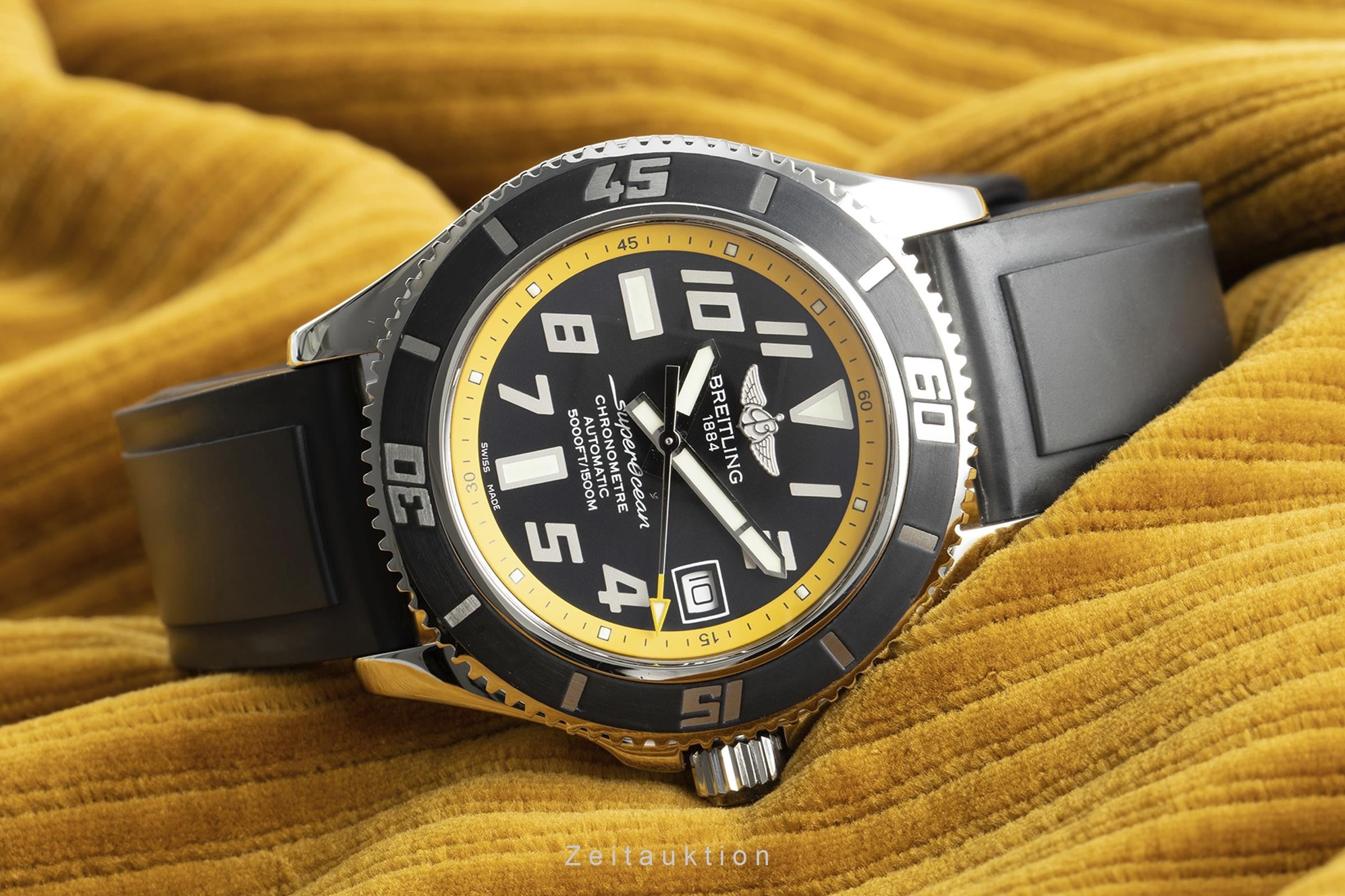 Breitling Superocean steel automatic men's watch A17364 LP: 3600EUR  [2110215]