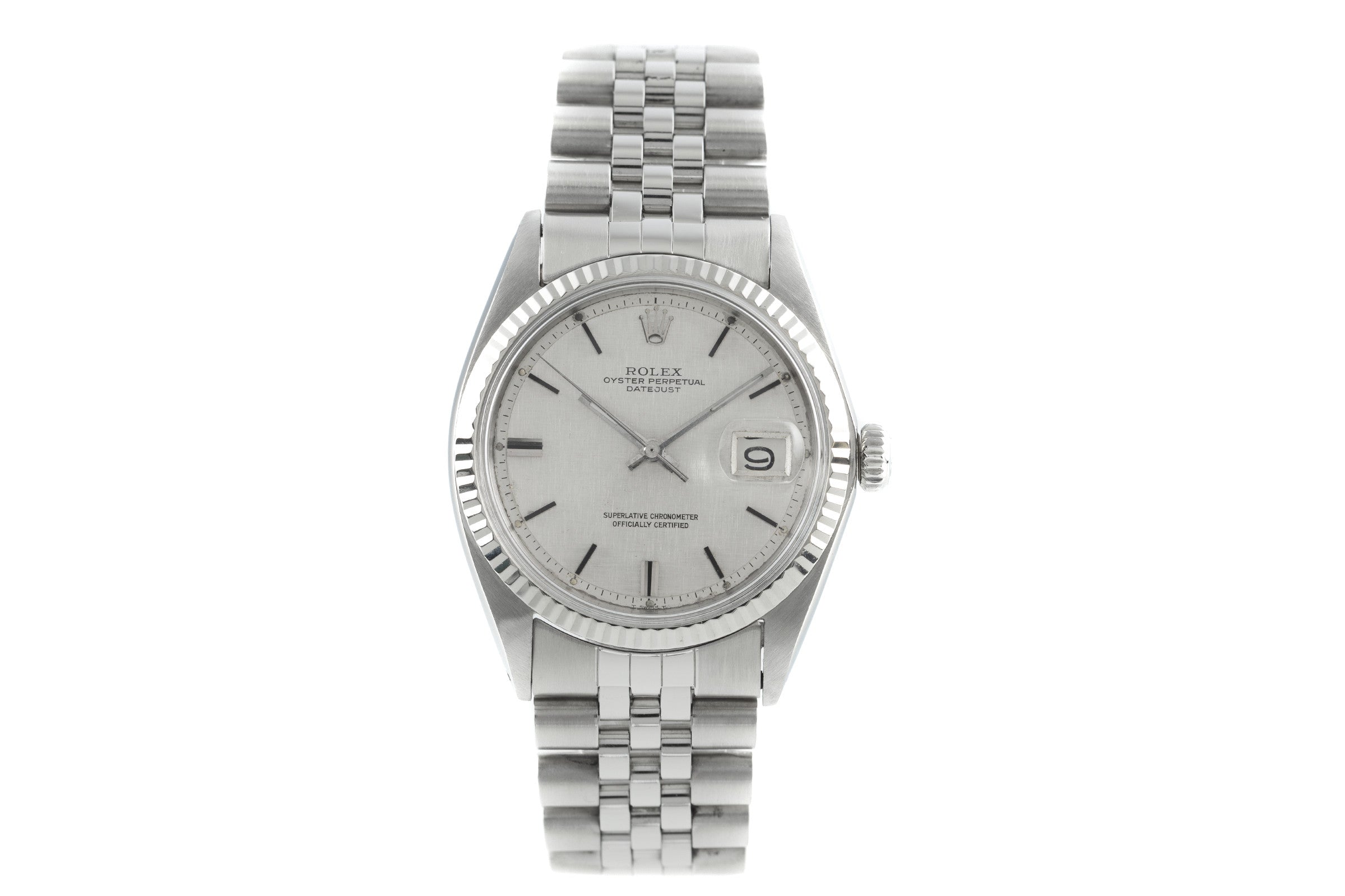 Rolex Datejust acciaio / oro bianco automatismo orologio da uomo 1601  [2110239]