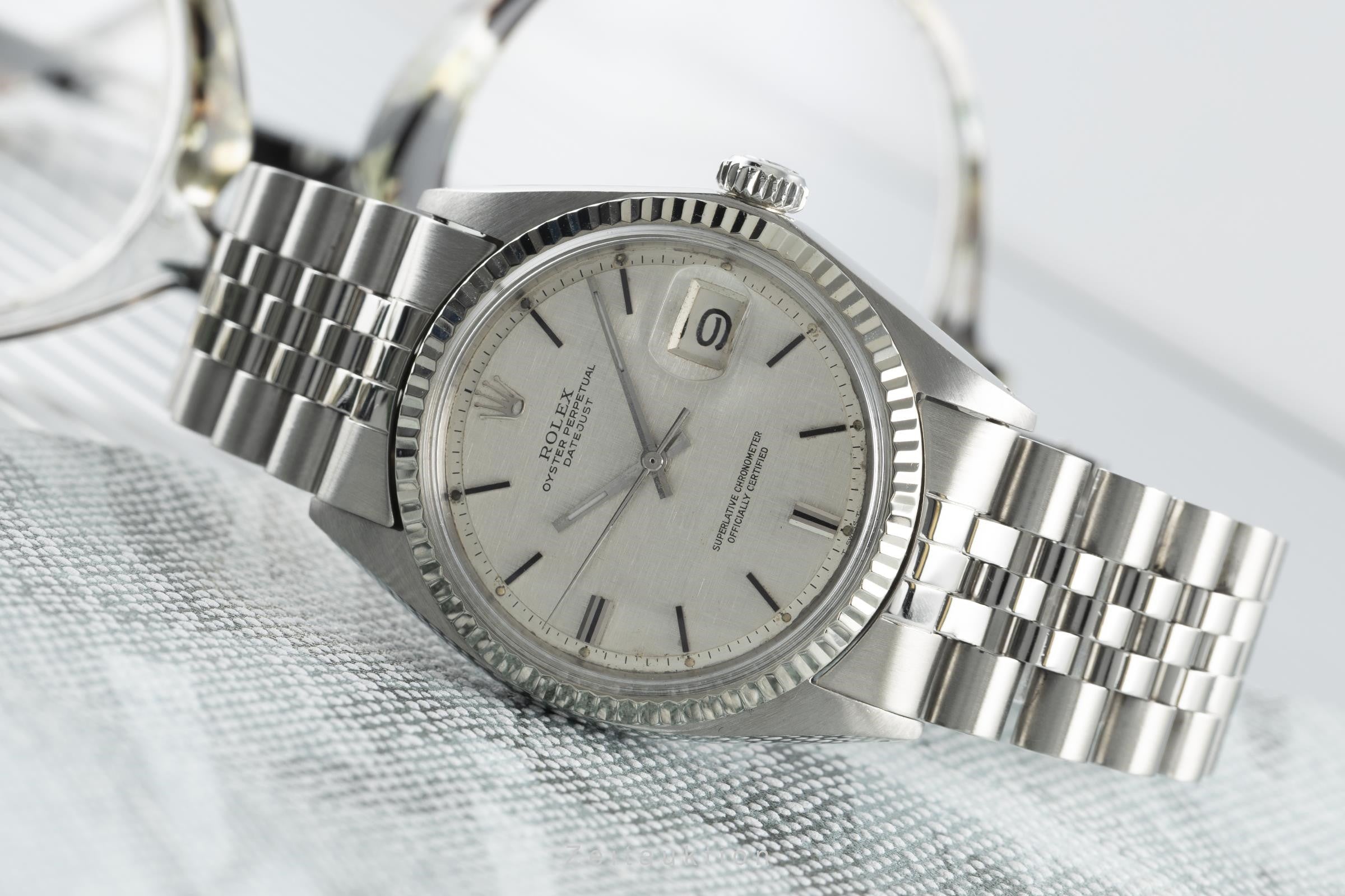 Rolex Datejust acciaio / oro bianco automatismo orologio da uomo 1601  [2110239]