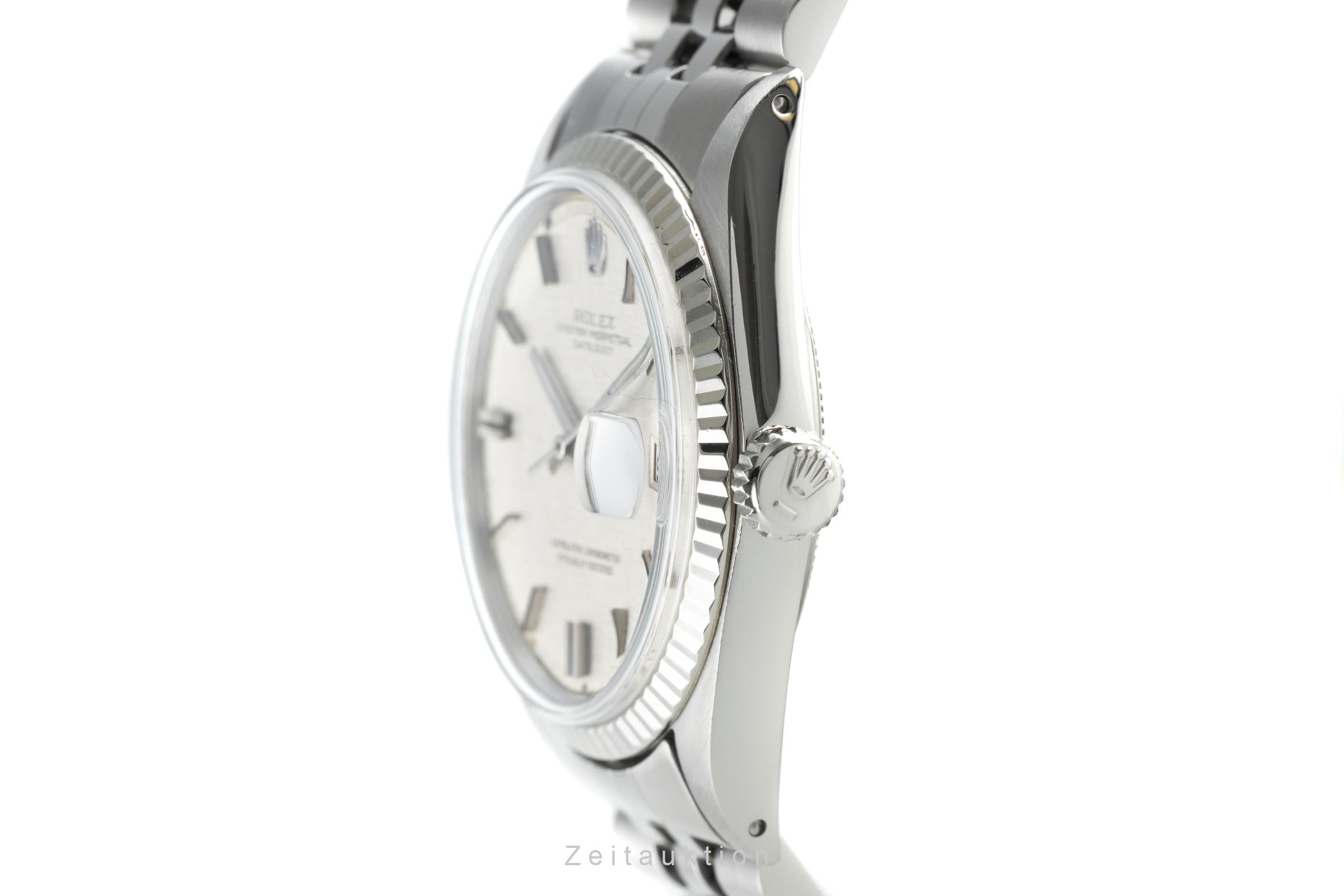 Rolex Datejust acciaio / oro bianco automatismo orologio da uomo 1601  [2110239]