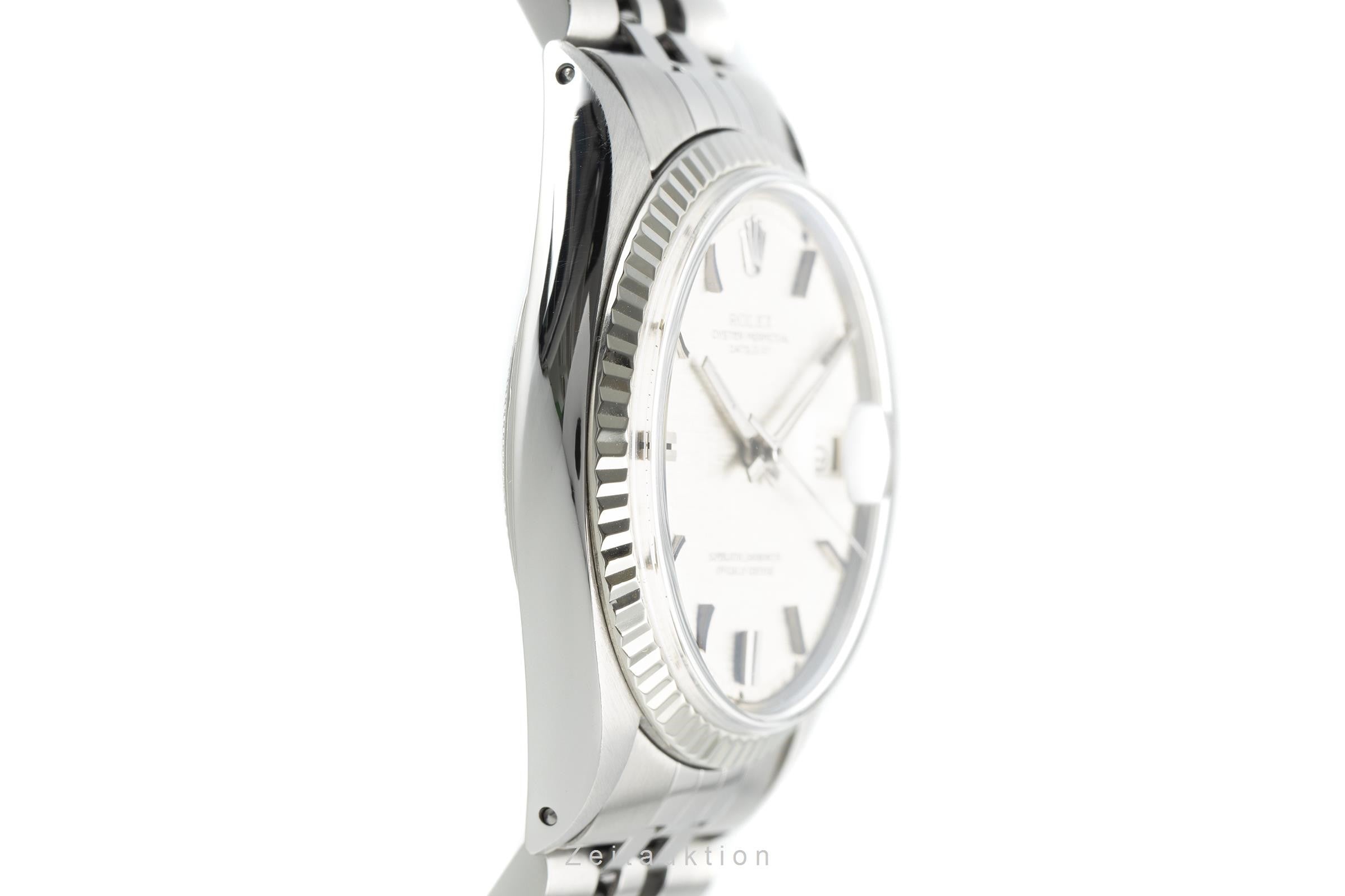 Rolex Datejust acciaio / oro bianco automatismo orologio da uomo 1601  [2110239]