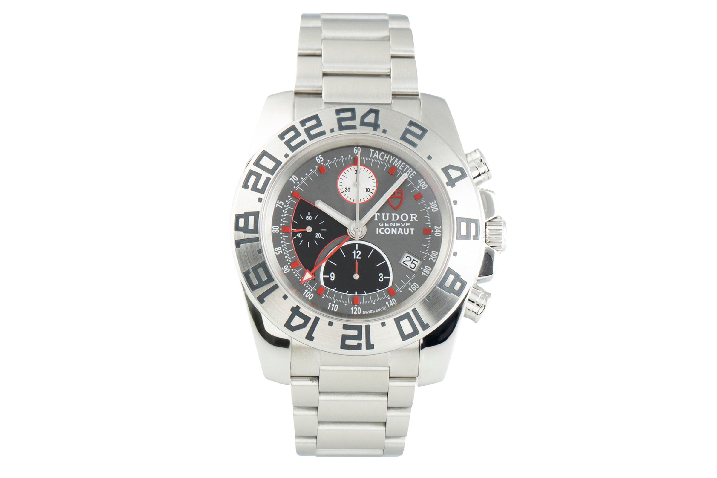 Tudor Iconaut chronographe acier automatique montre pour hommes 20400  [2110259]