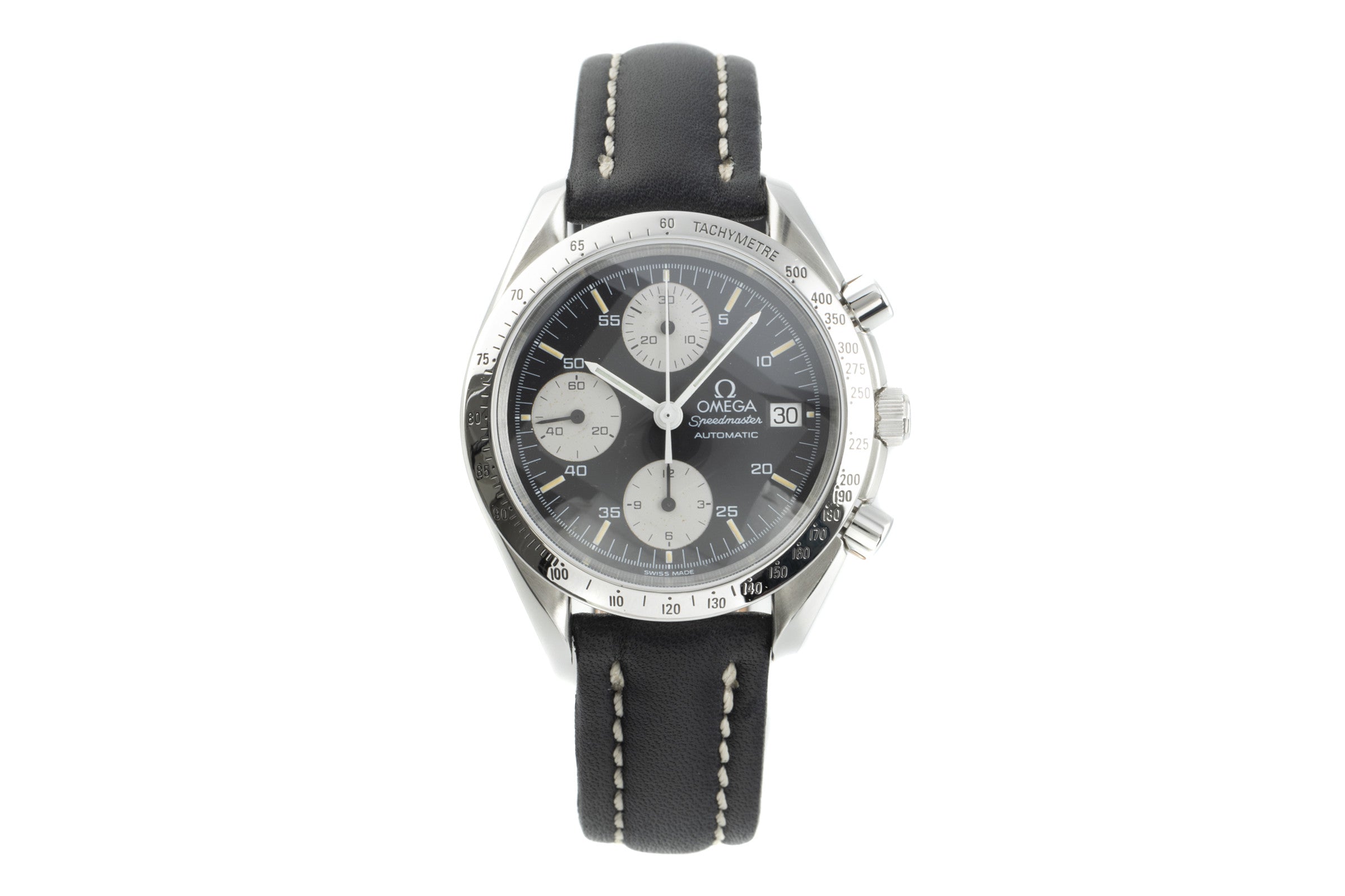 Omega Speedmaster Date chronographe acier automatique montre pour hommes 3511.50.00, 175.0043, 375.0043 LP: 6000EUR  [2110391]