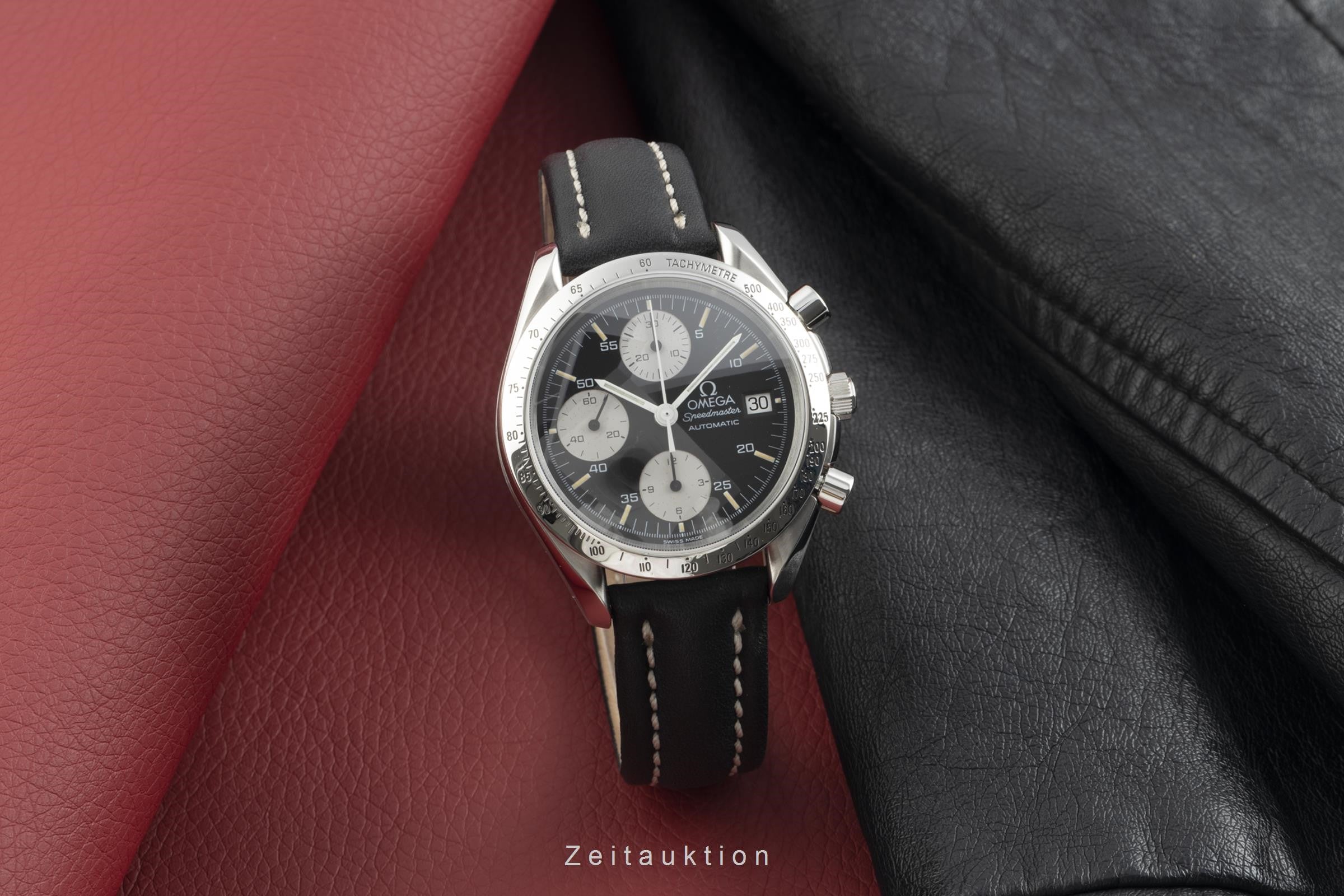 Omega Speedmaster Date chronographe acier automatique montre pour hommes 3511.50.00, 175.0043, 375.0043 LP: 6000EUR  [2110391]