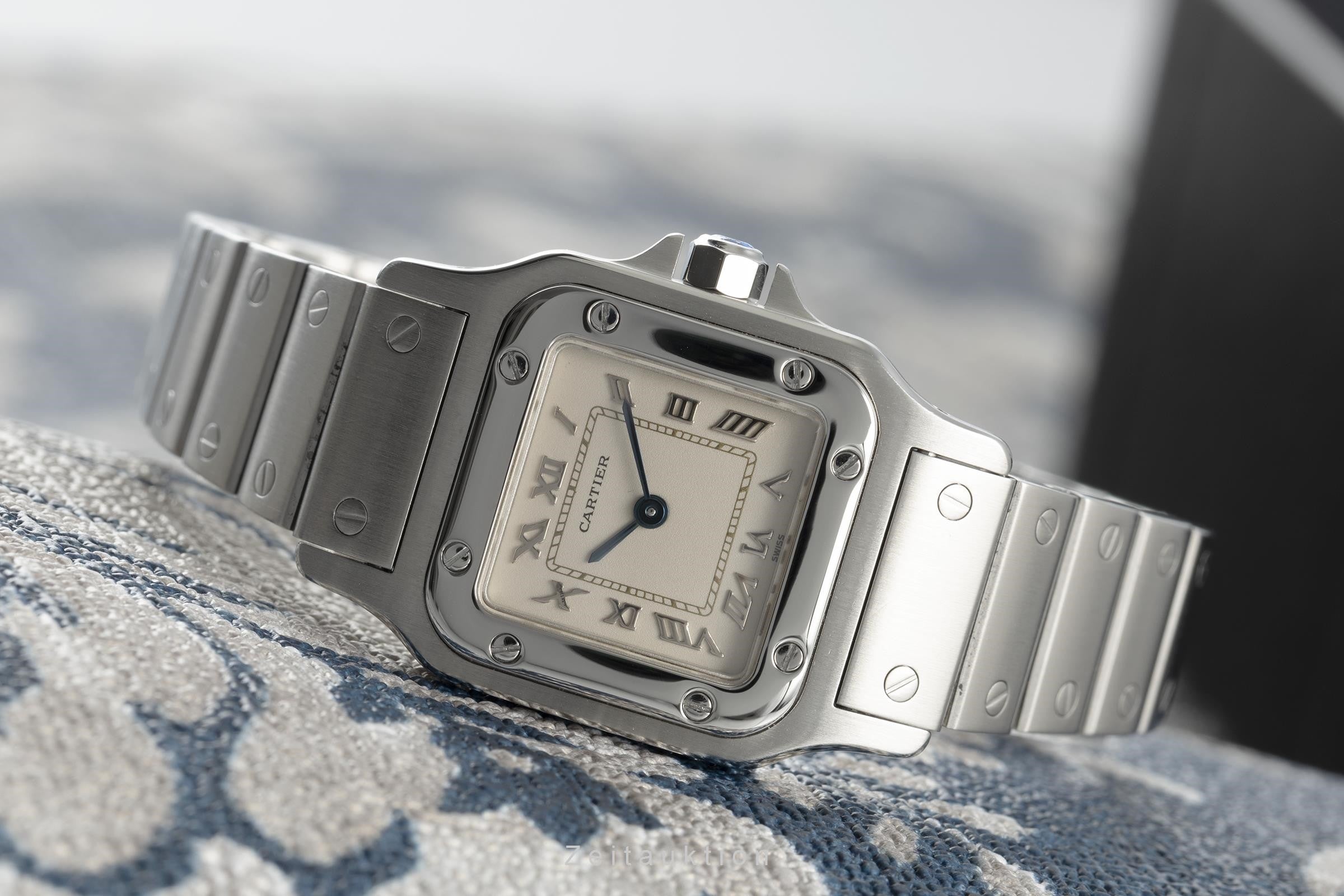 Cartier Santos acciaio quarzo orologio da donna 1565  [2110416]