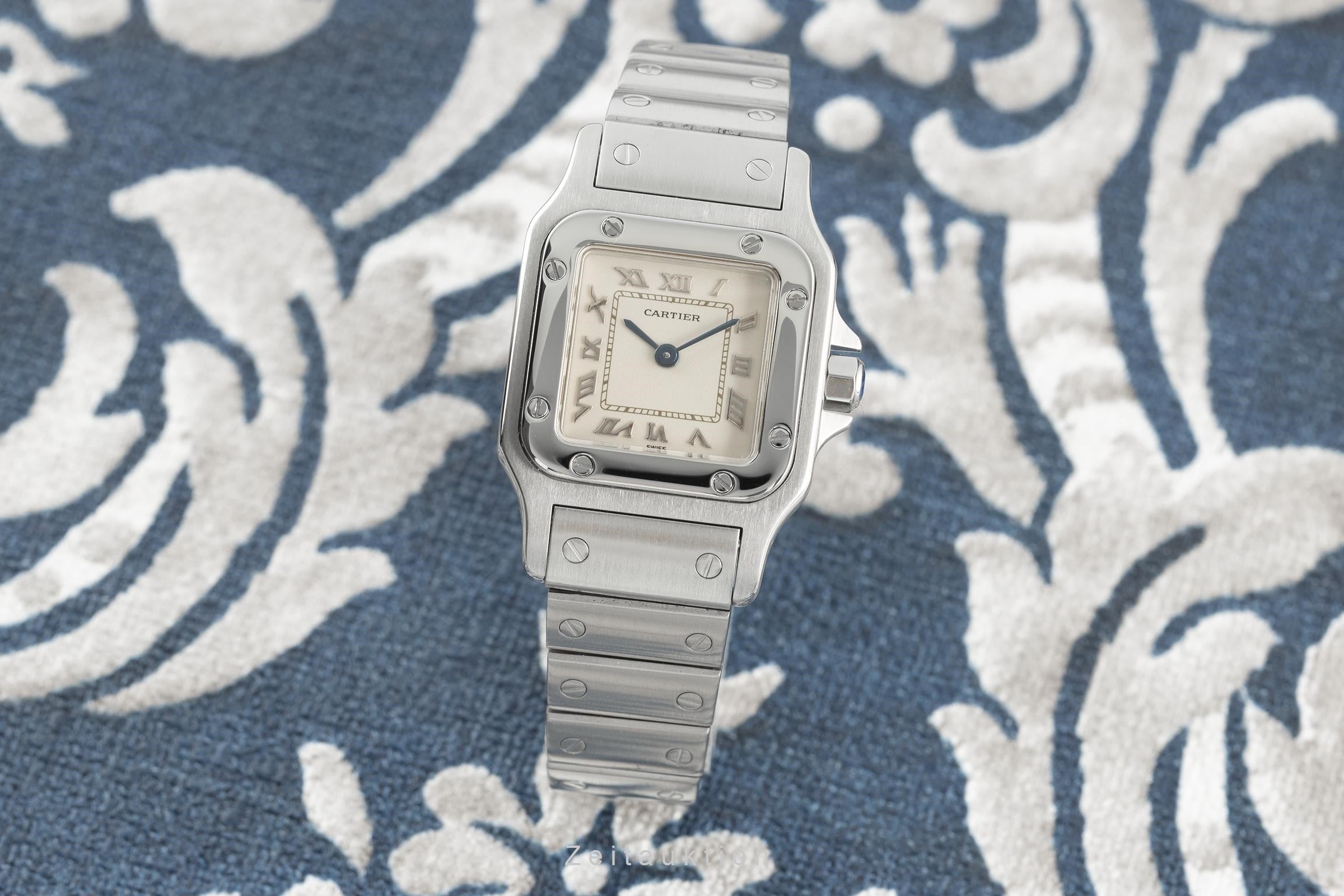 Cartier Santos acciaio quarzo orologio da donna 1565  [2110416]